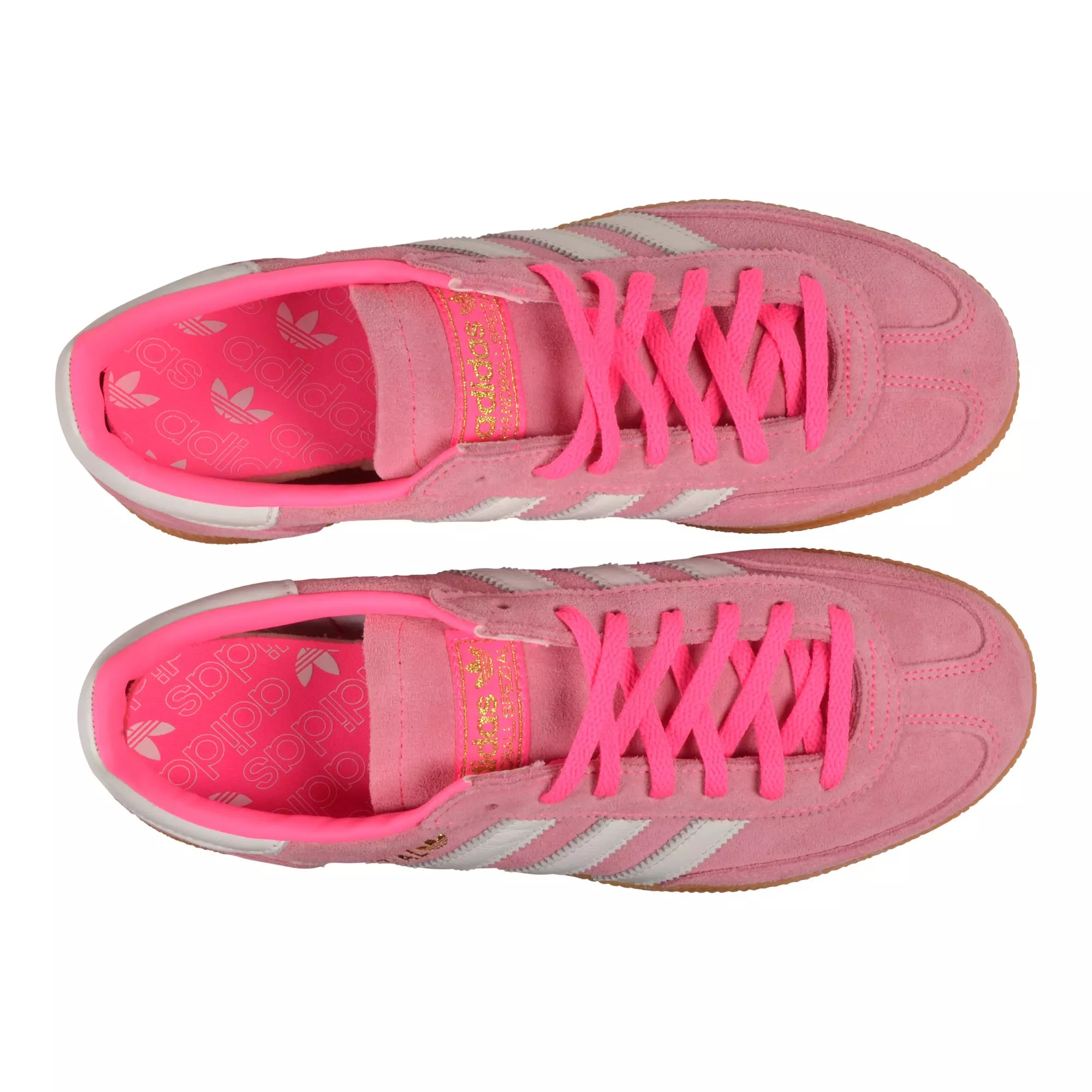 adidas Originals Handball Spezial "Lucid Pink/Ftwr White/Gold Metallic" Women's Shoe - PINK/WHITE