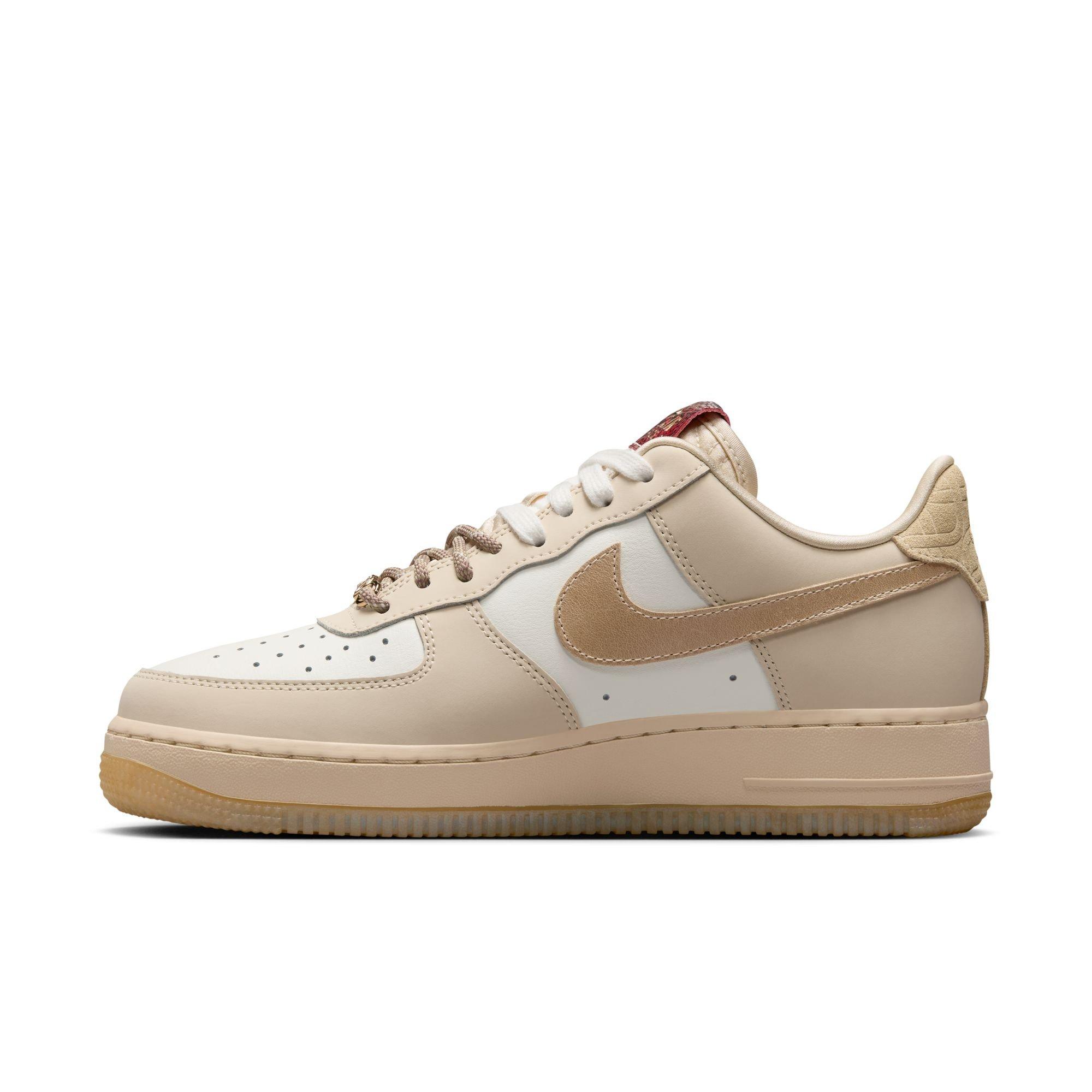 Nike Air Force 1 '07 LX "Sail/Team Gold/Lt Khaki/Parachute Beige" Women's Shoe - BROWN/KHAKI Thumbnail View 4
