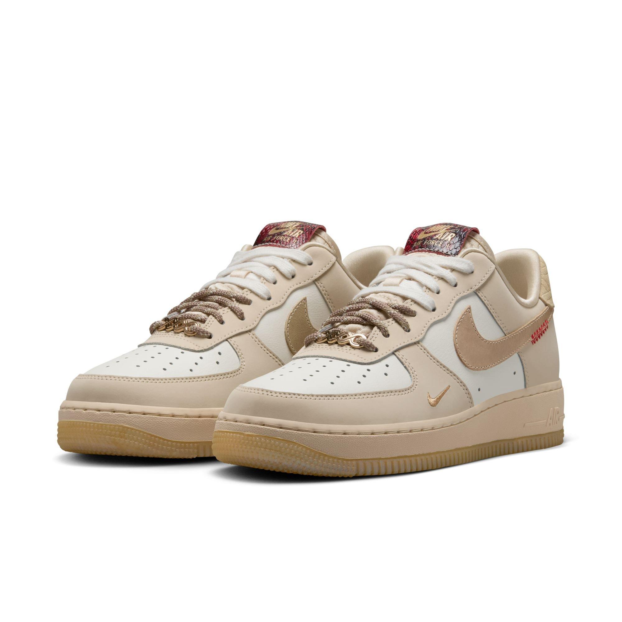 Nike Air Force 1 '07 LX "Sail/Team Gold/Lt Khaki/Parachute Beige" Women's Shoe - BROWN/KHAKI Thumbnail View 5