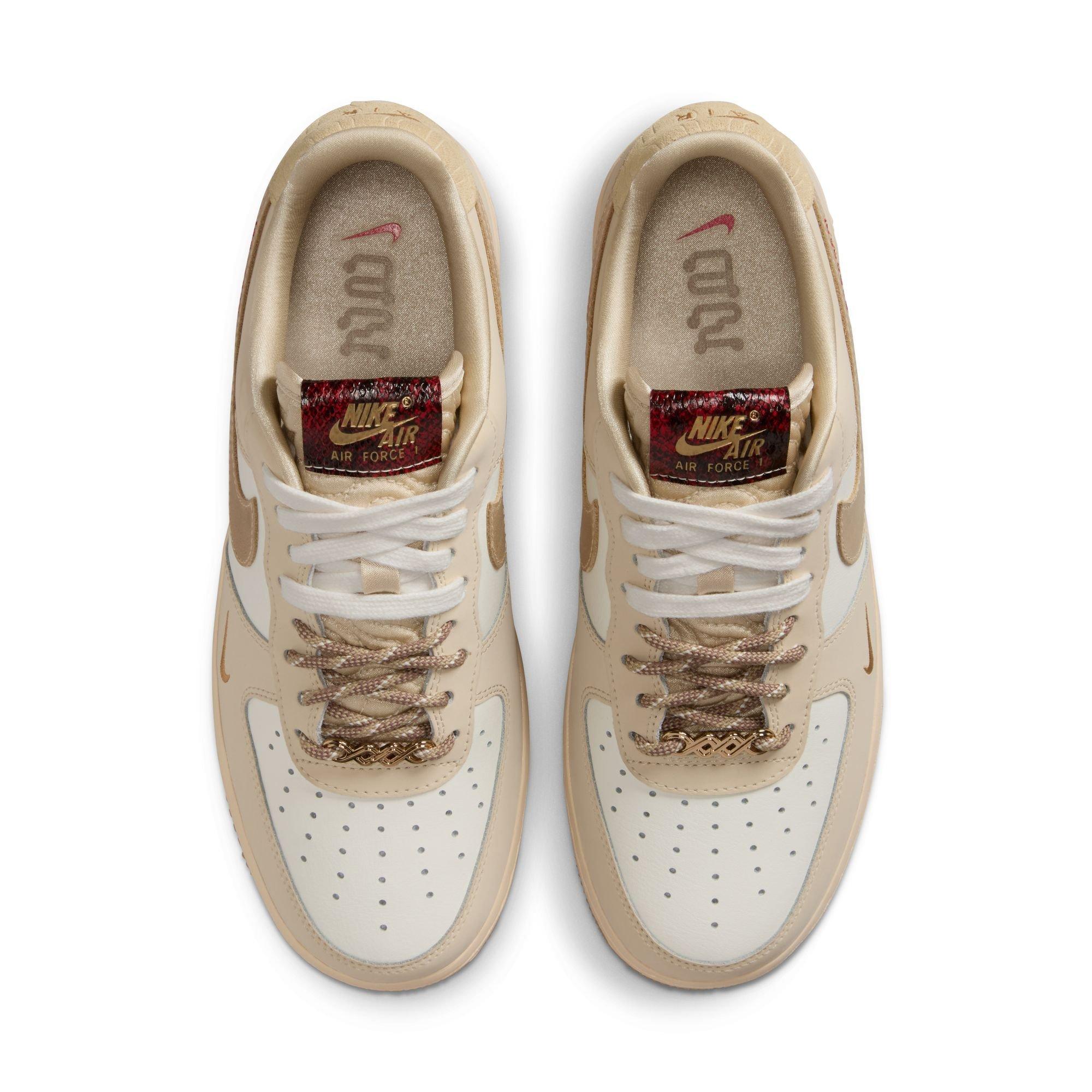 Nike Air Force 1 '07 LX "Sail/Team Gold/Lt Khaki/Parachute Beige" Women's Shoe - BROWN/KHAKI Thumbnail View 6