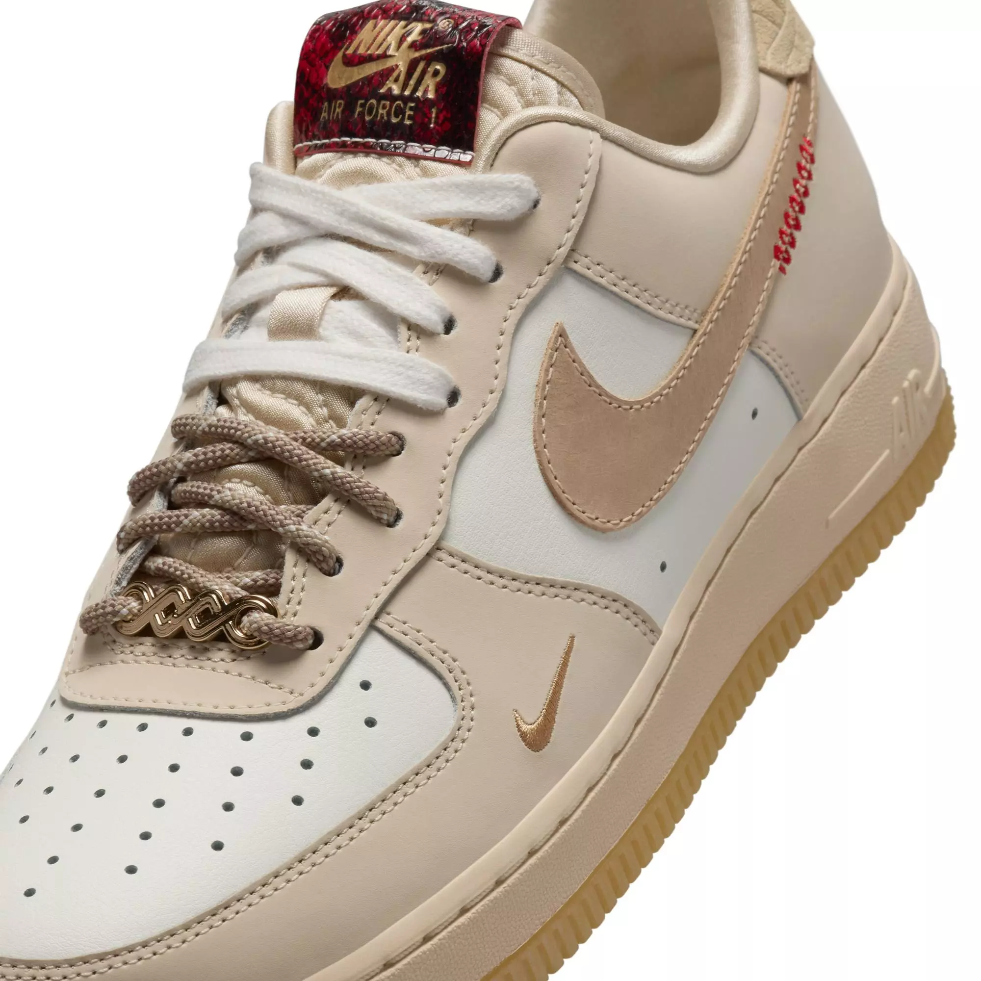 Nike Air Force 1 '07 LX "Sail/Team Gold/Lt Khaki/Parachute Beige" Women's Shoe - BROWN/KHAKI