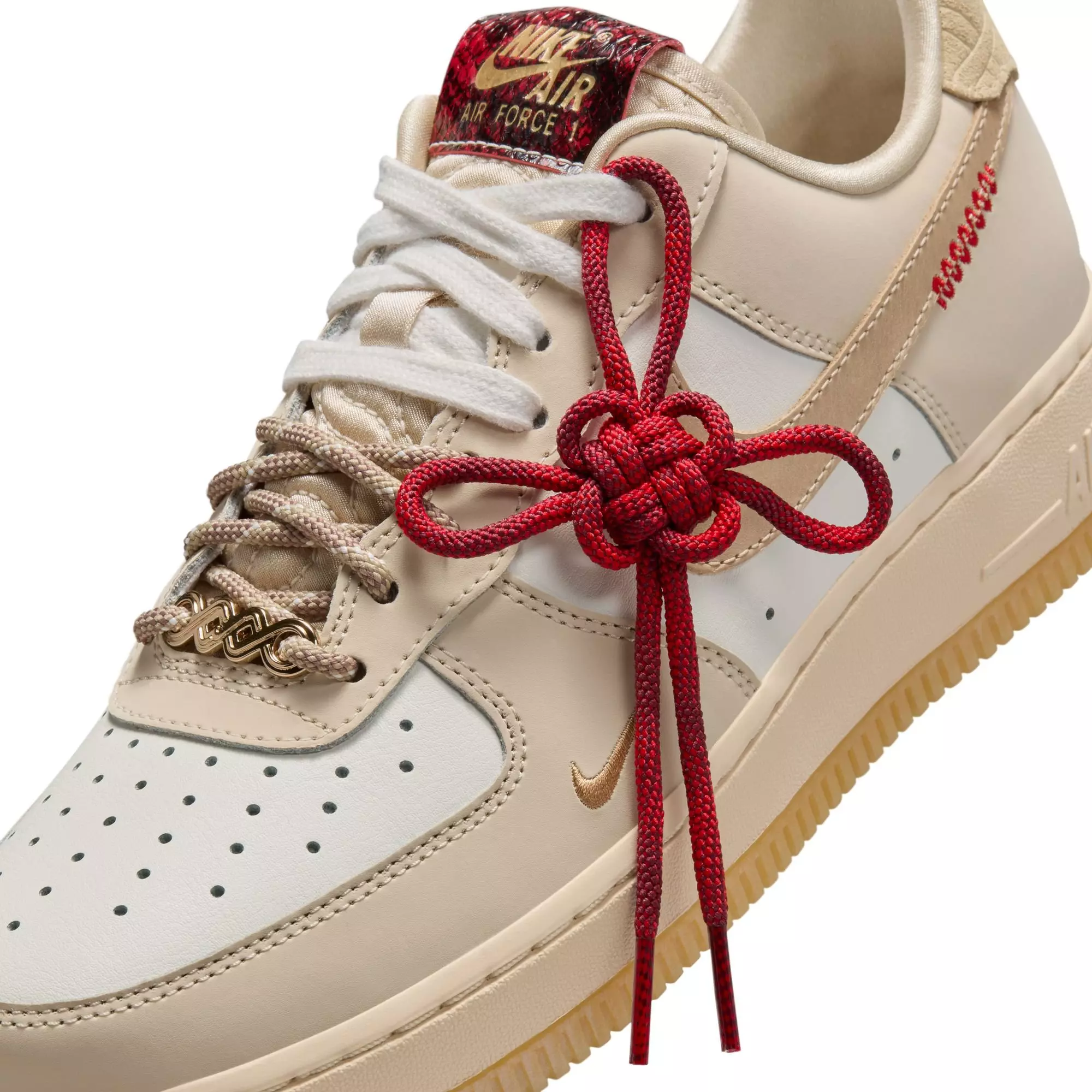 Nike Air Force 1 '07 LX "Sail/Team Gold/Lt Khaki/Parachute Beige" Women's Shoe - BROWN/KHAKI