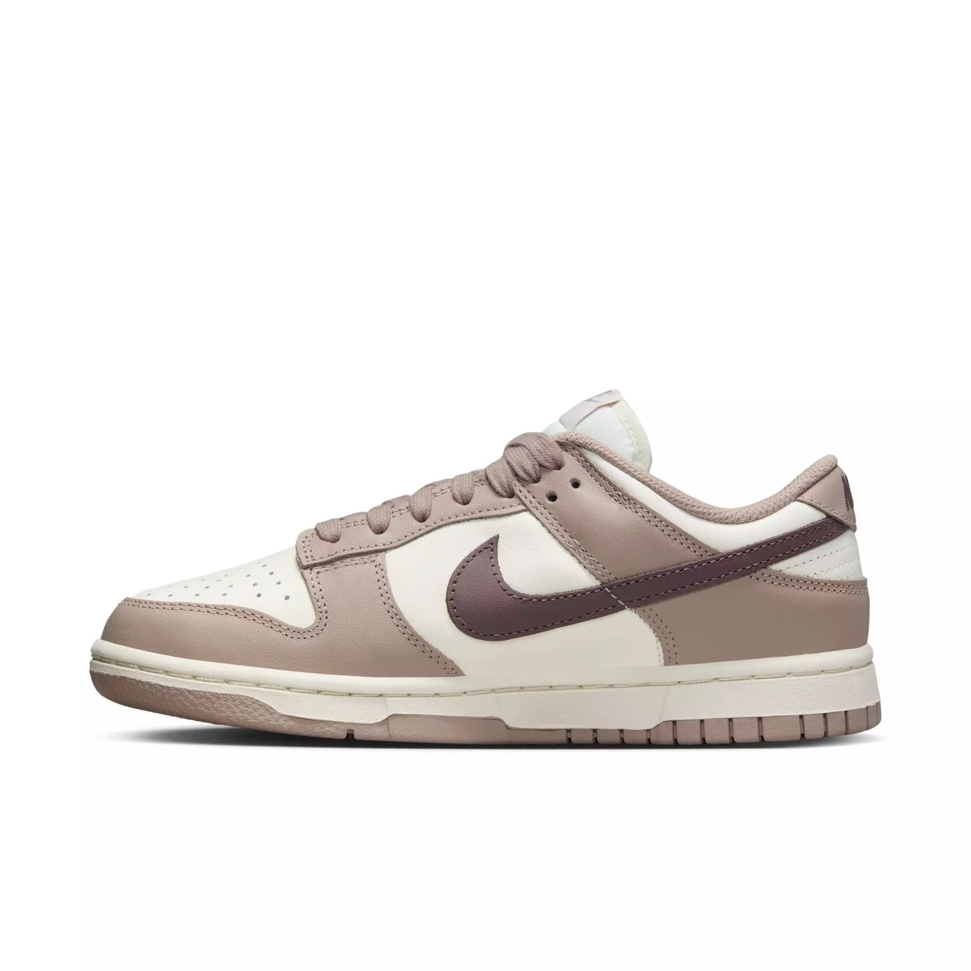 Nike Dunk Low "Sail/Plum Eclipse/Diffused Taupe" Women's Shoe - OFF-WHITE/KHAKI