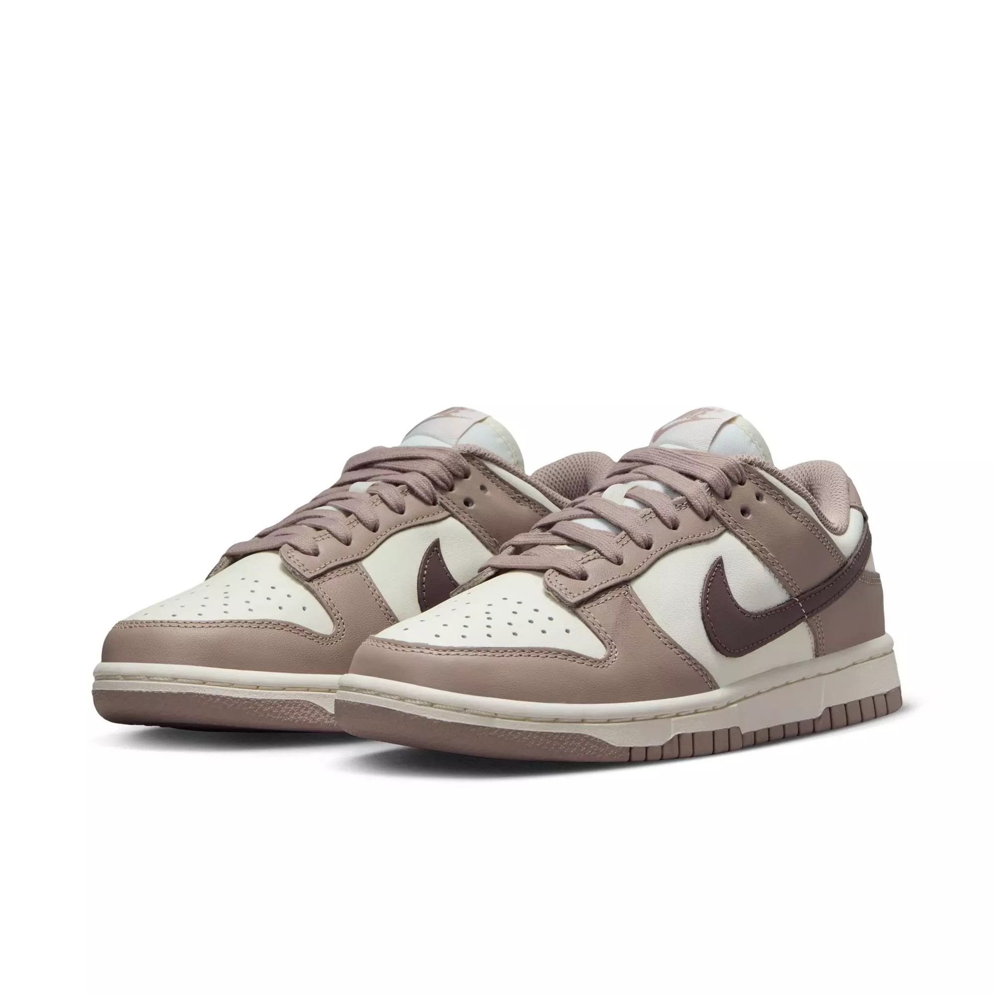 Nike Dunk Low "Sail/Plum Eclipse/Diffused Taupe" Women's Shoe - OFF-WHITE/KHAKI