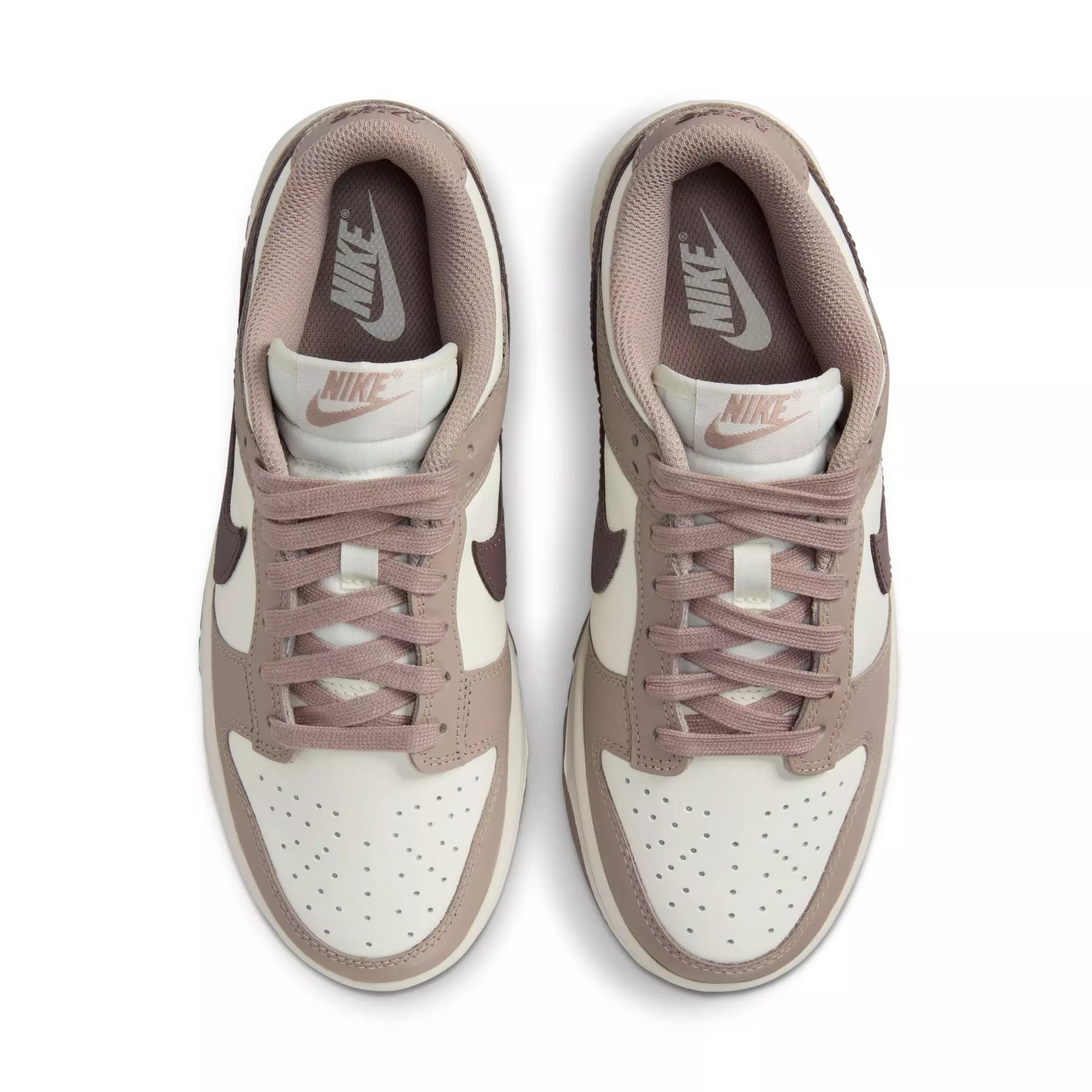 Nike Dunk Low "Sail/Plum Eclipse/Diffused Taupe" Women's Shoe - OFF-WHITE/KHAKI