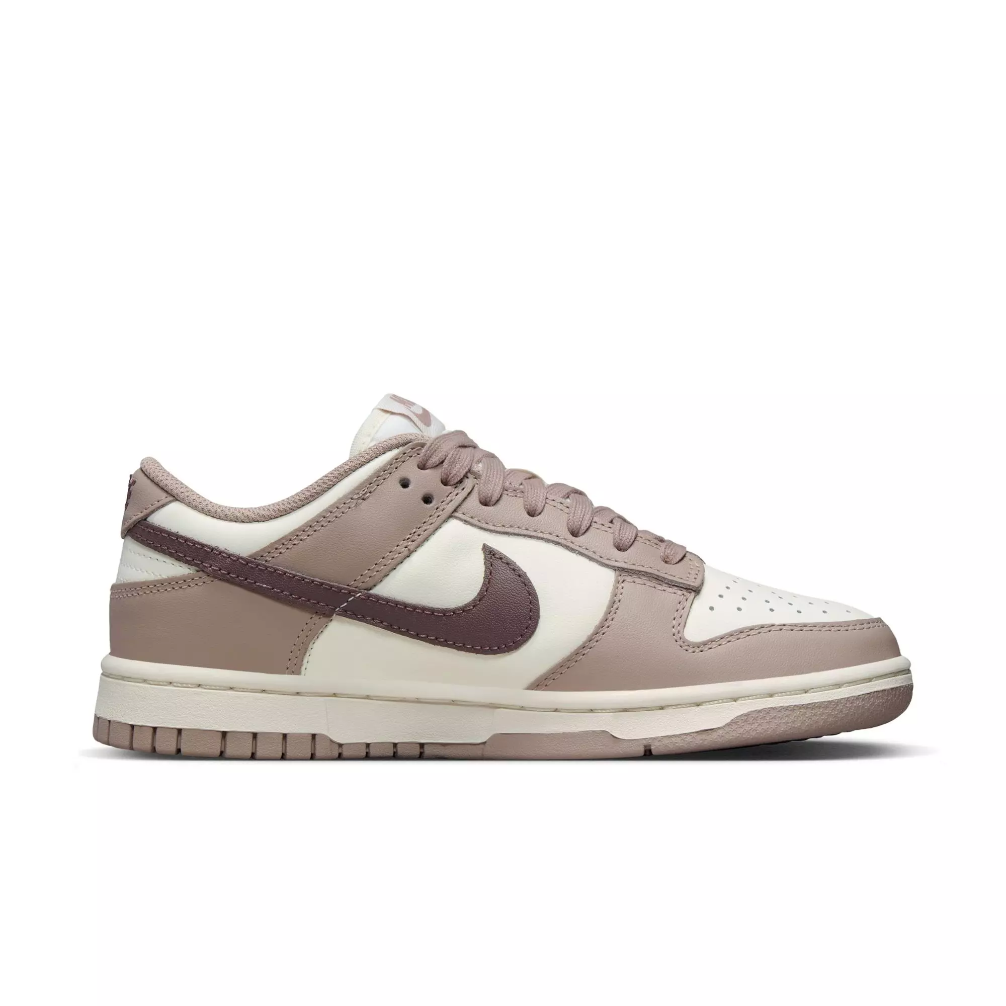 Nike Dunk Low "Sail/Plum Eclipse/Diffused Taupe" Women's Shoe - OFF-WHITE/KHAKI