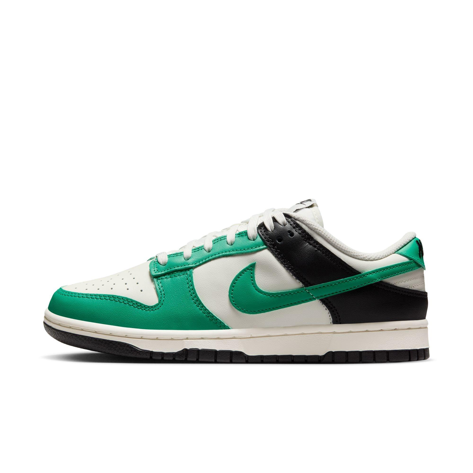Nike Dunk Low Women's Leather Low Top Shoe White/Green
