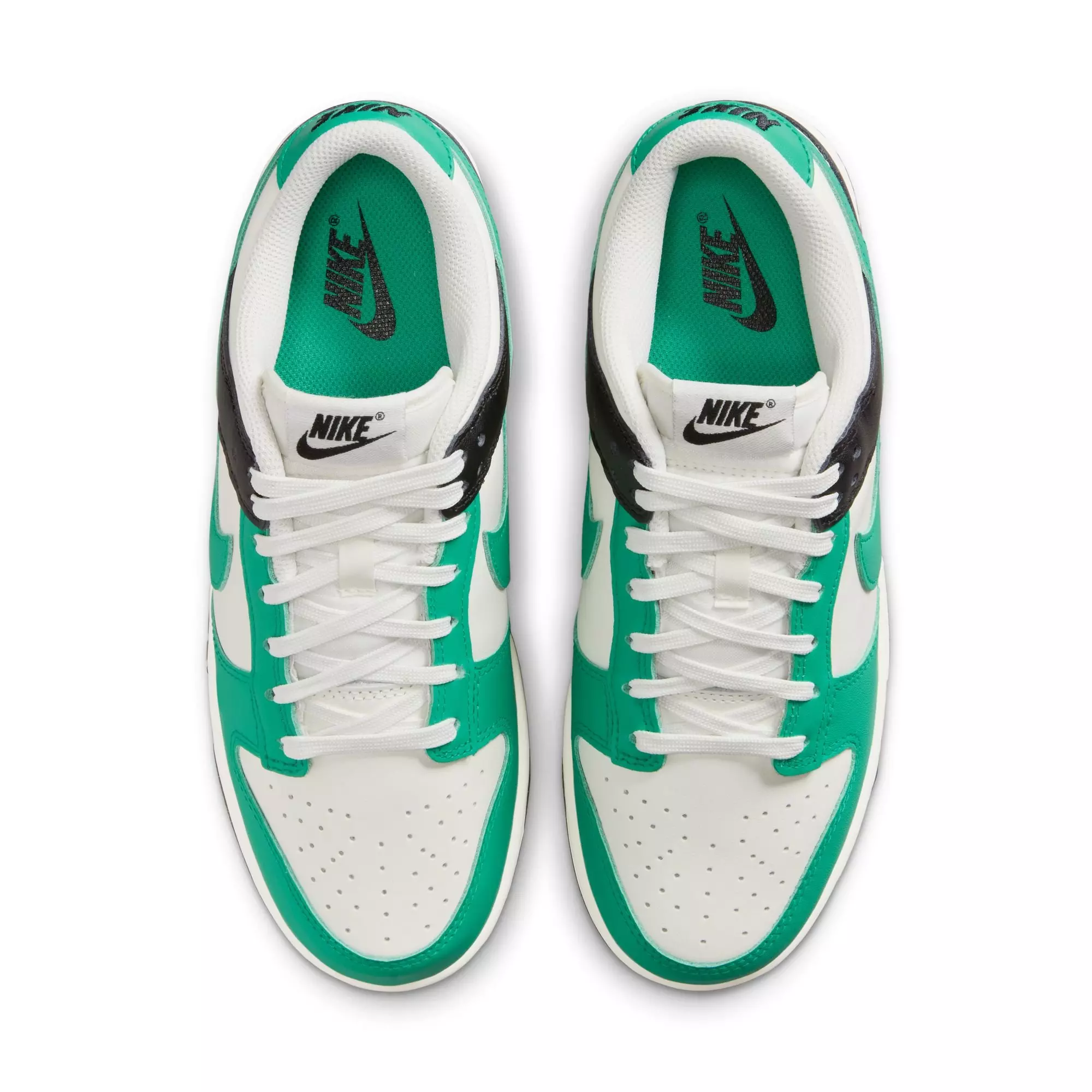 Nike Dunk Low "Sail/Stadium Green/Black" Women's Shoe - WHITE/GREEN