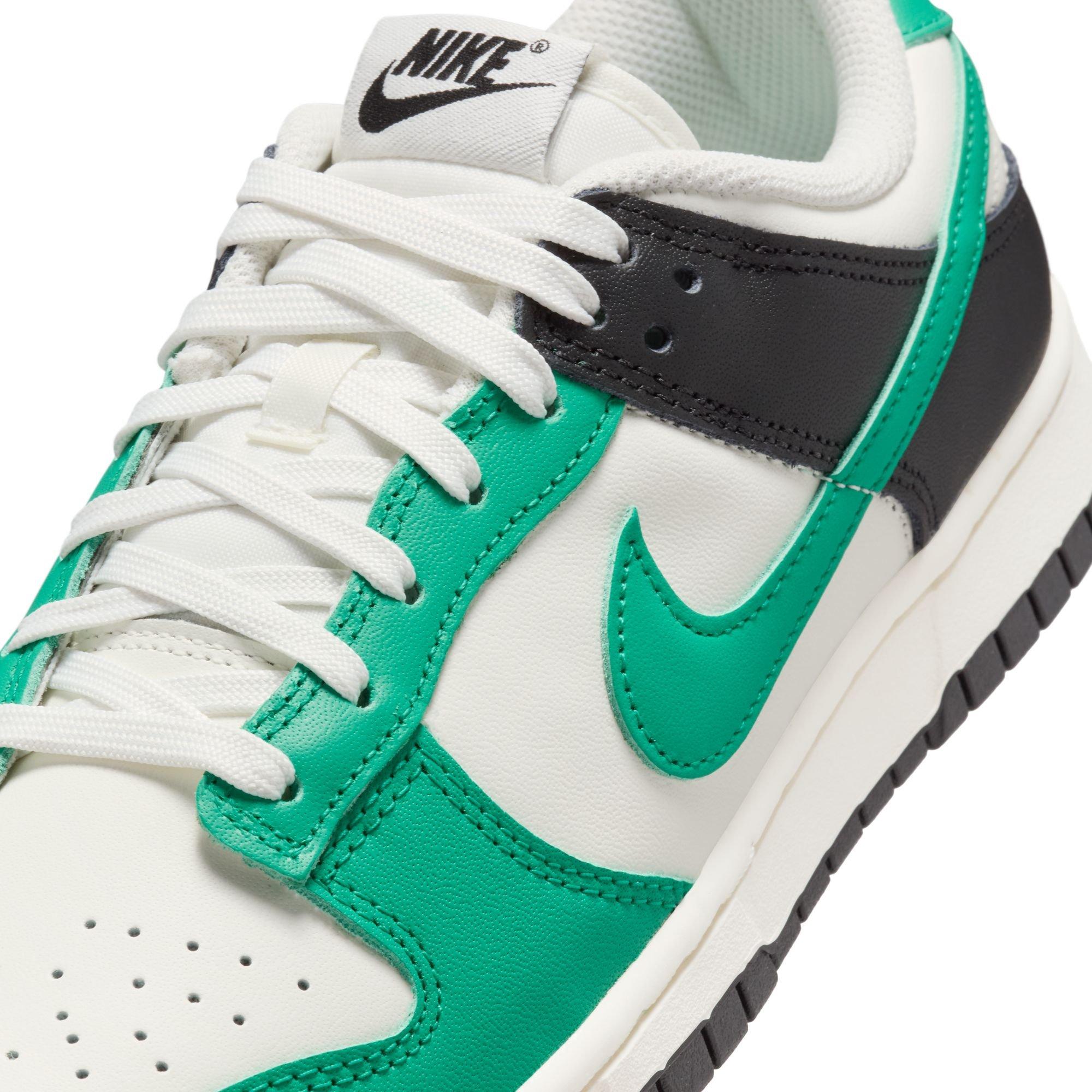 Nike Dunk Low Women's Leather Low Top Shoe White/Green