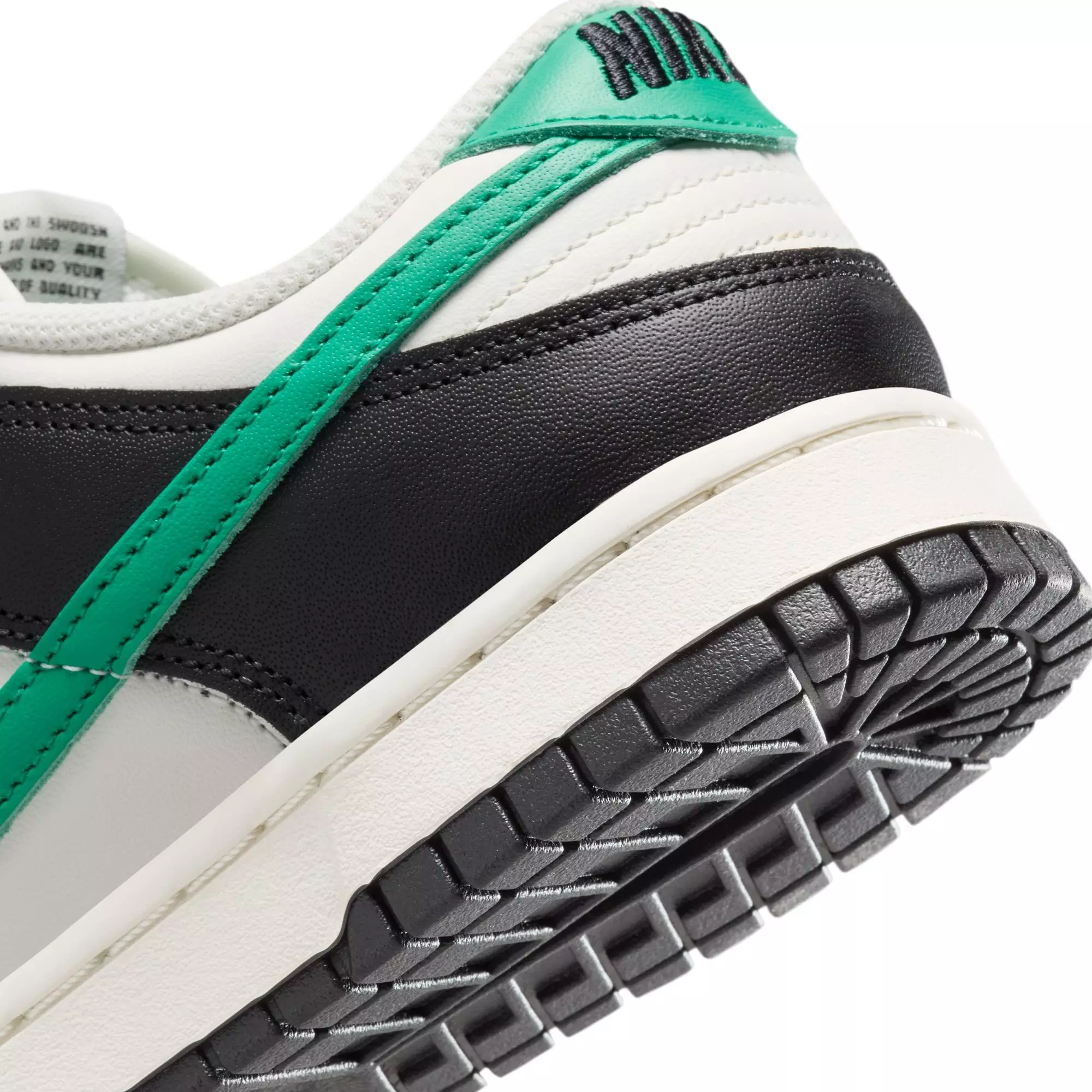 Nike Dunk Low "Sail/Stadium Green/Black" Women's Shoe - WHITE/GREEN