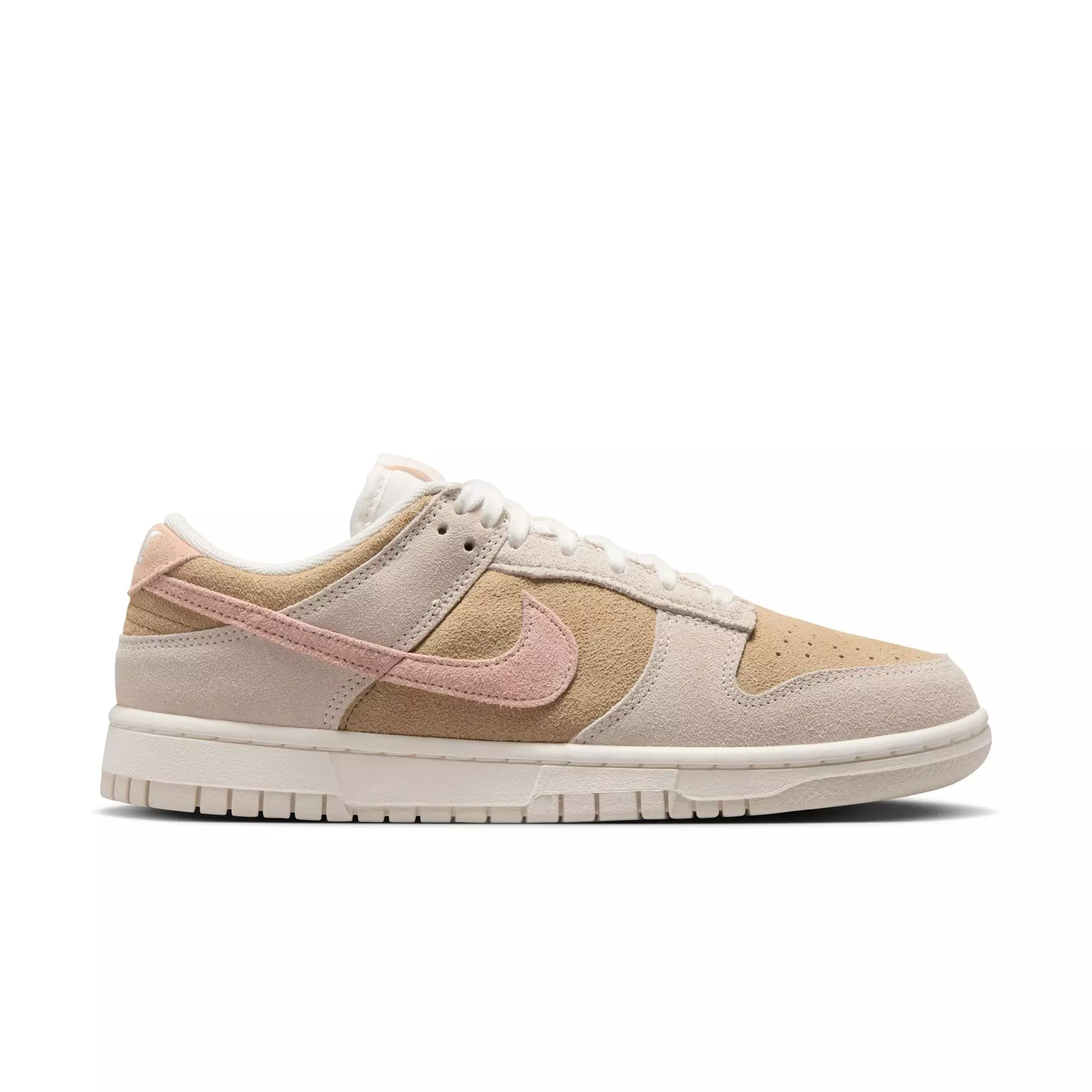 Nike Dunk Low "Phantom/Washed Coral/Parachute Beige" Women's Shoe - WHITE/CORAL
