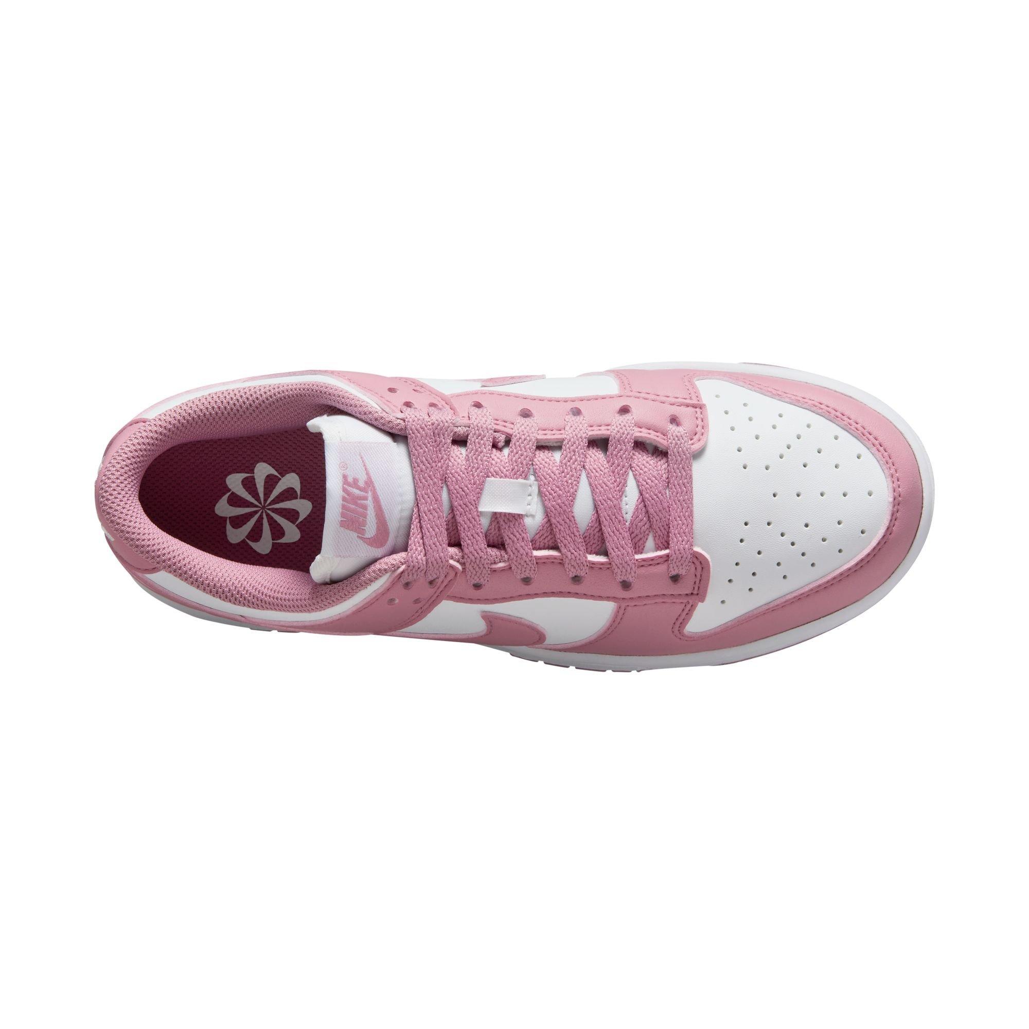 Nike Dunk Low "White/Elemental Pink" Women's Shoe - WHITE/PINK Thumbnail View 7