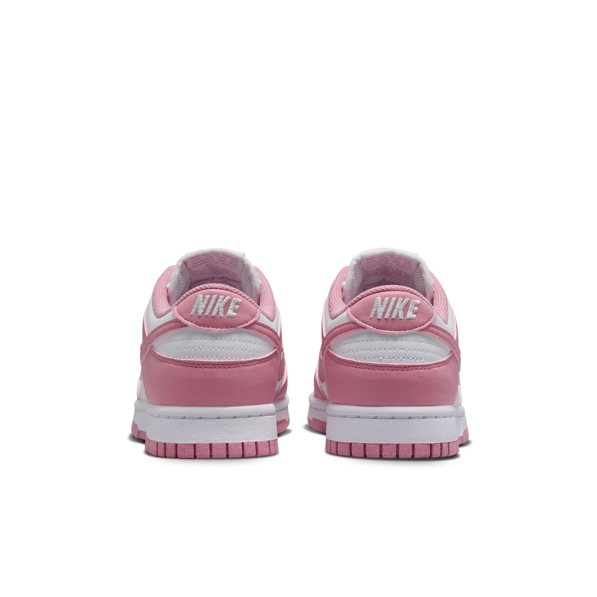 Nike Dunk Low "White/Elemental Pink" Women's Shoe - WHITE/PINK Thumbnail View 8