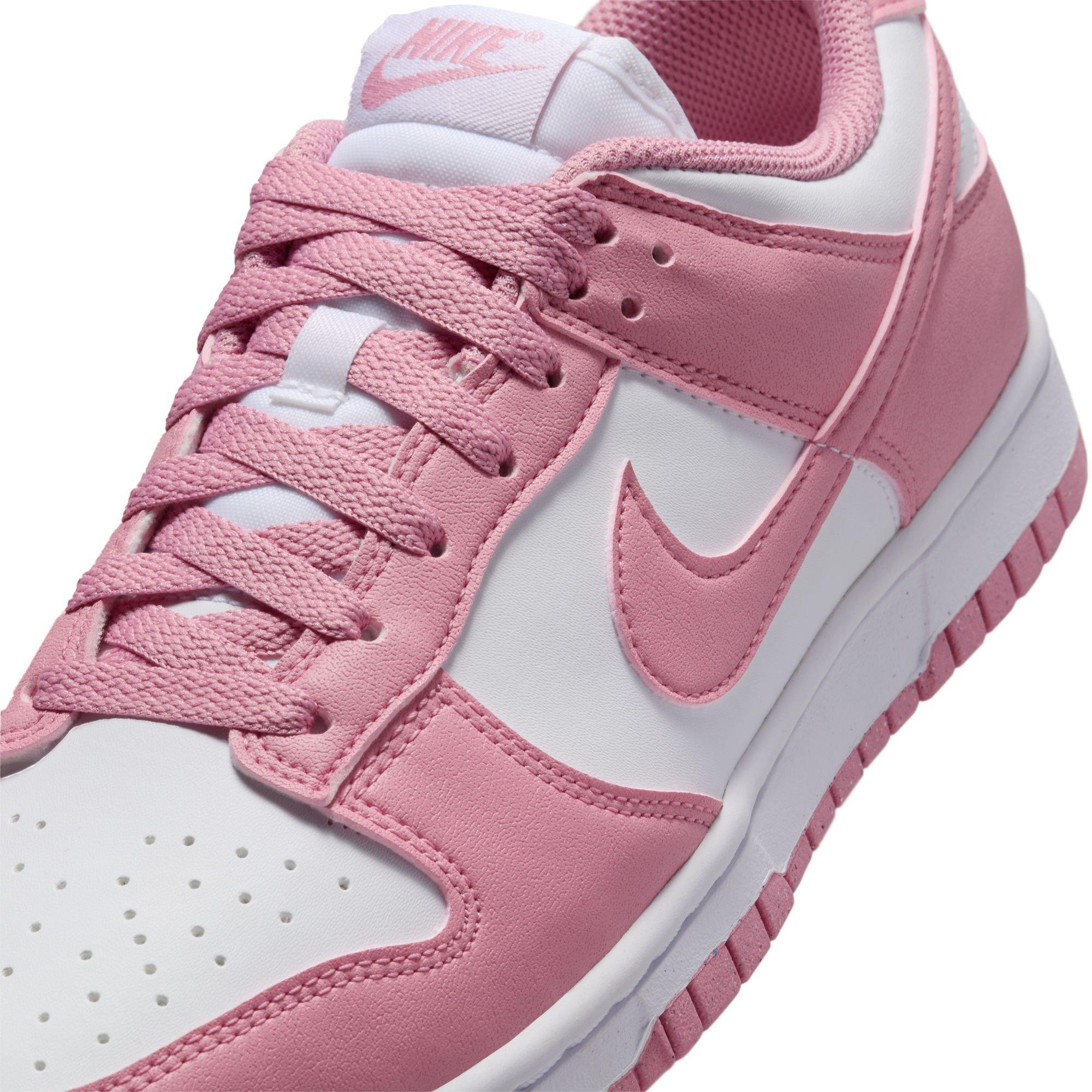 Nike Dunk Low "White/Elemental Pink" Women's Shoe - WHITE/PINK Thumbnail View 10