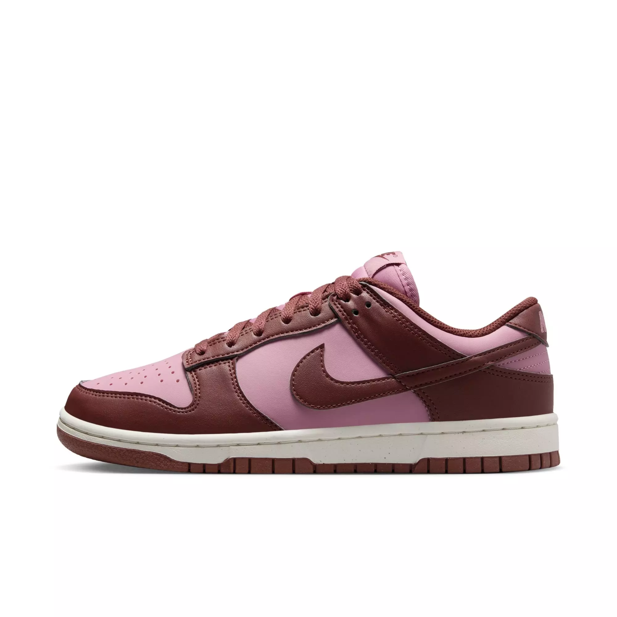 Nike Dunk Low "White/Elemental Pink/Dark Pony/Sail" Women's Shoe - PINK/BROWN