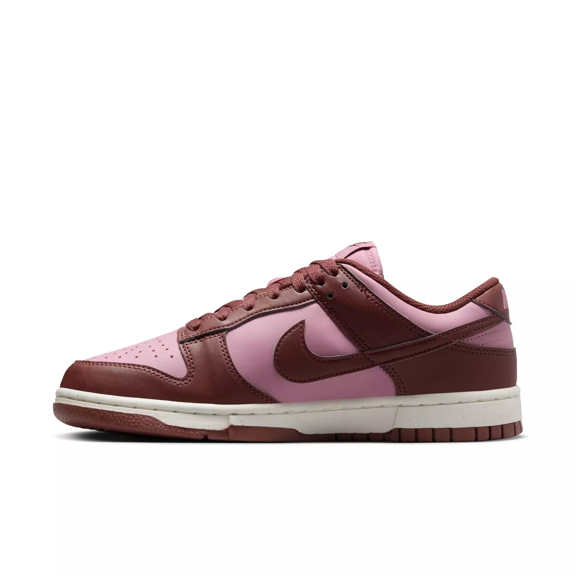 Nike Dunk Low "White/Elemental Pink/Dark Pony/Sail" Women's Shoe - PINK/BROWN