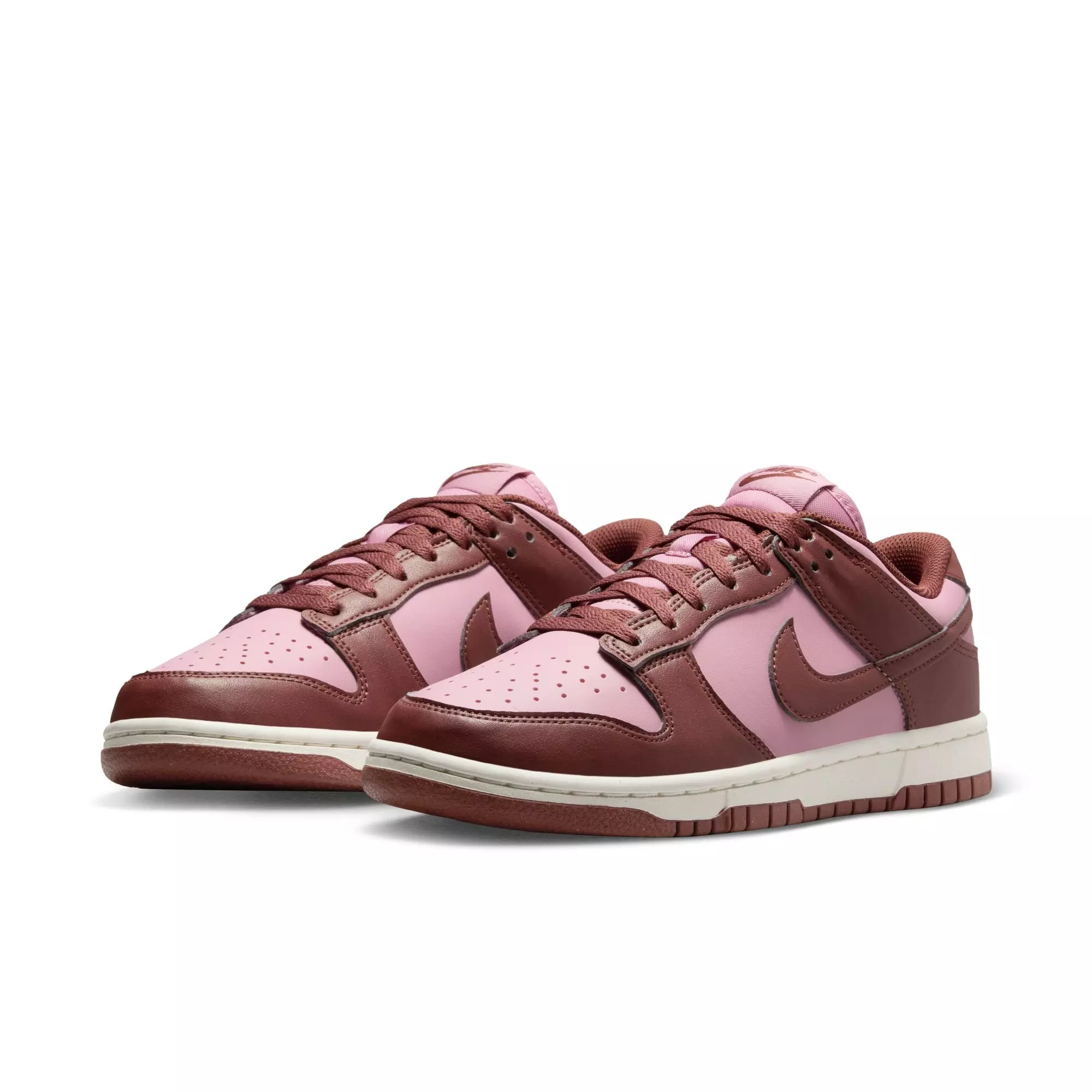 Nike Dunk Low "White/Elemental Pink/Dark Pony/Sail" Women's Shoe - PINK/BROWN