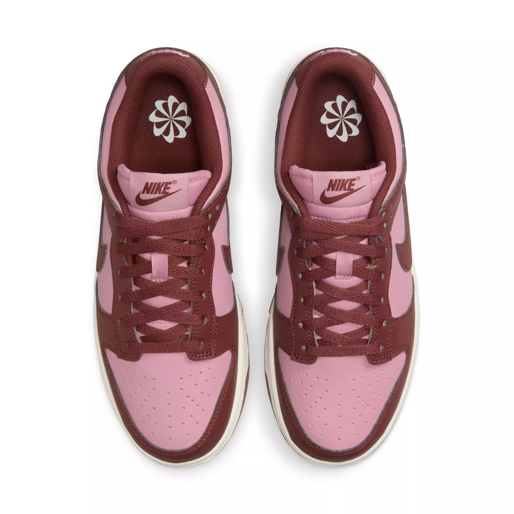 Nike Dunk Low "White/Elemental Pink/Dark Pony/Sail" Women's Shoe - PINK/BROWN