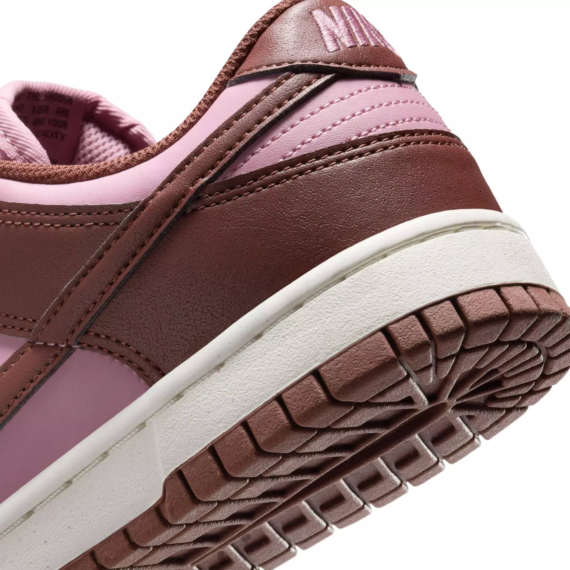 Nike Dunk Low "White/Elemental Pink/Dark Pony/Sail" Women's Shoe - PINK/BROWN