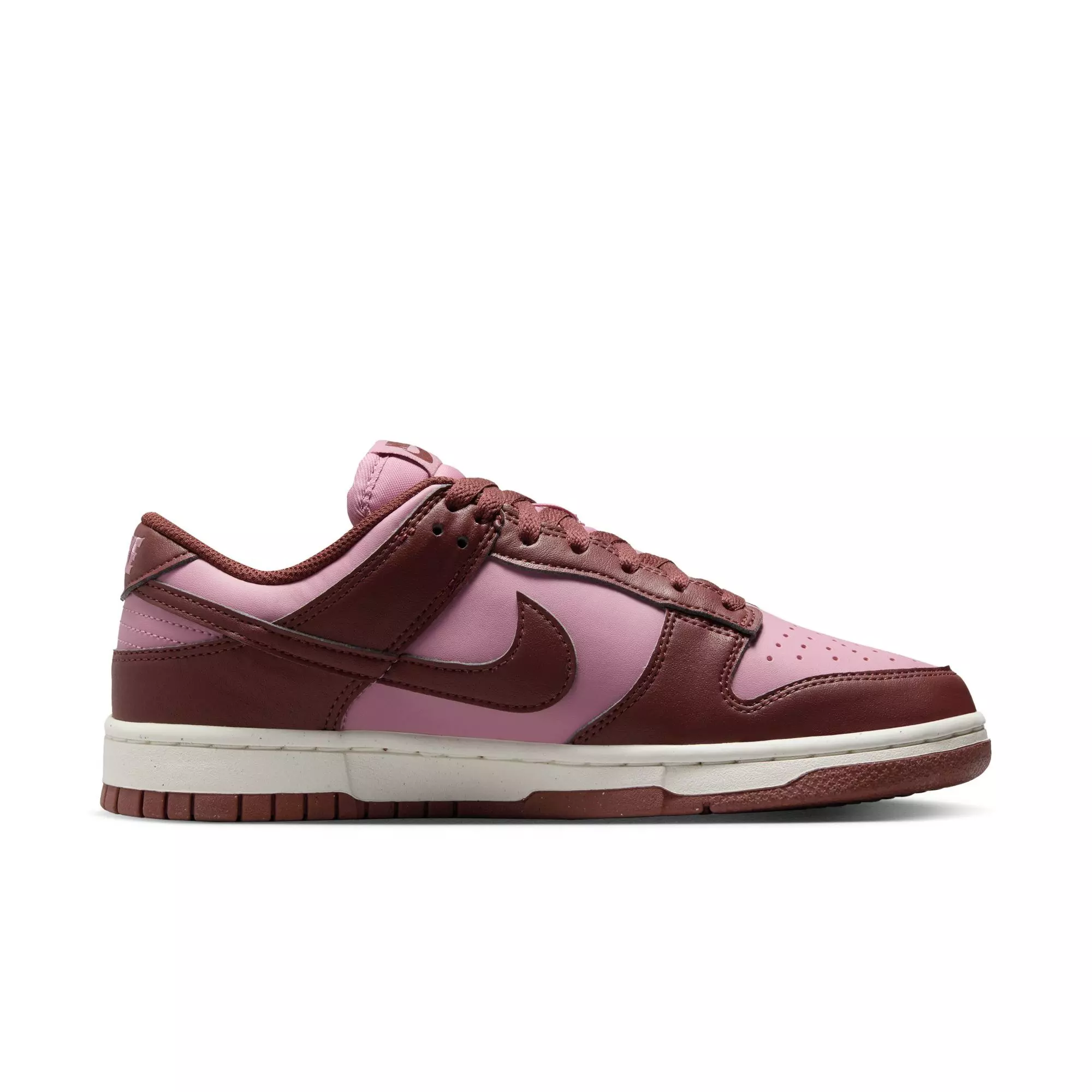 Nike Dunk Low "White/Elemental Pink/Dark Pony/Sail" Women's Shoe - PINK/BROWN