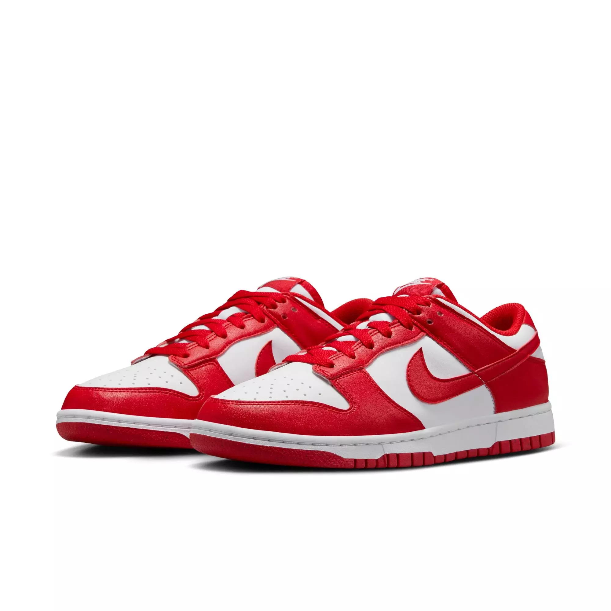 Nike Dunk Low "White/University Red" Women's Shoe - WHITE/RED