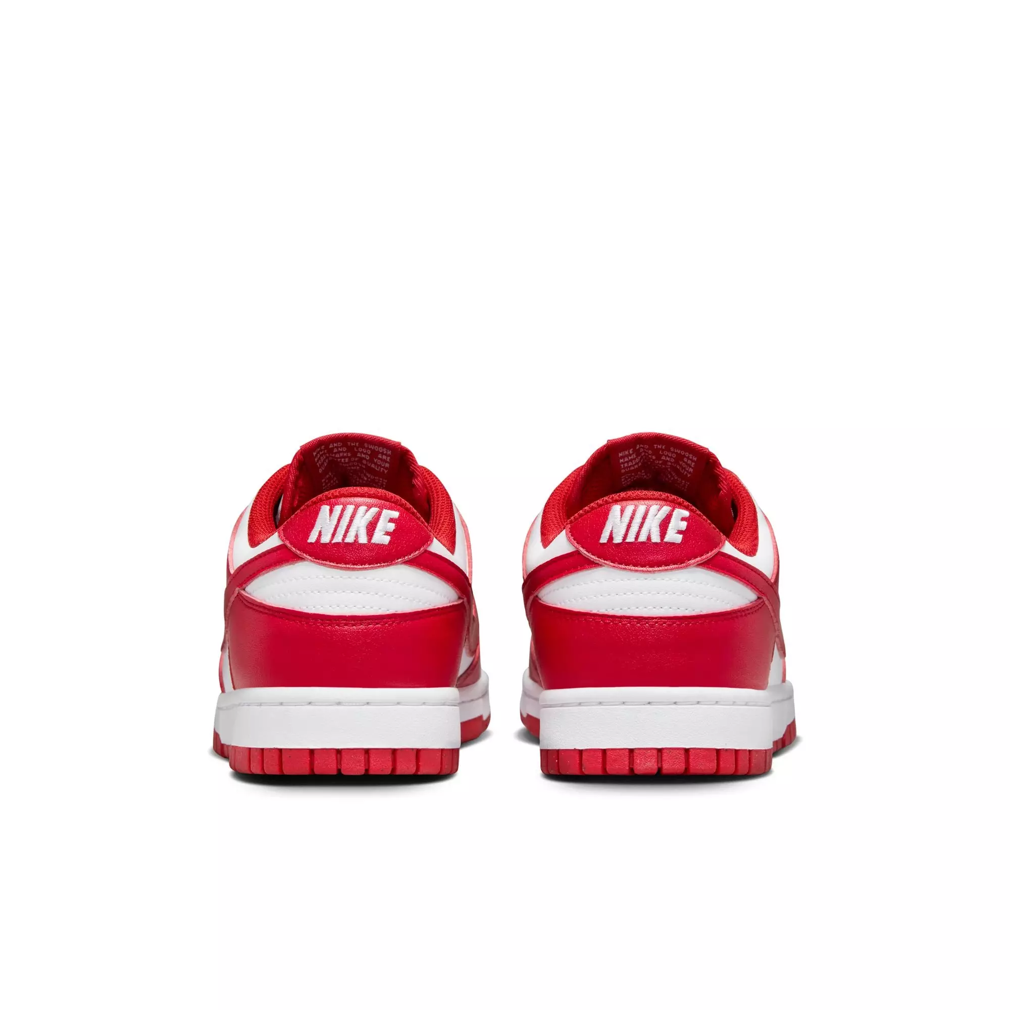 Nike Dunk Low "White/University Red" Women's Shoe - WHITE/RED