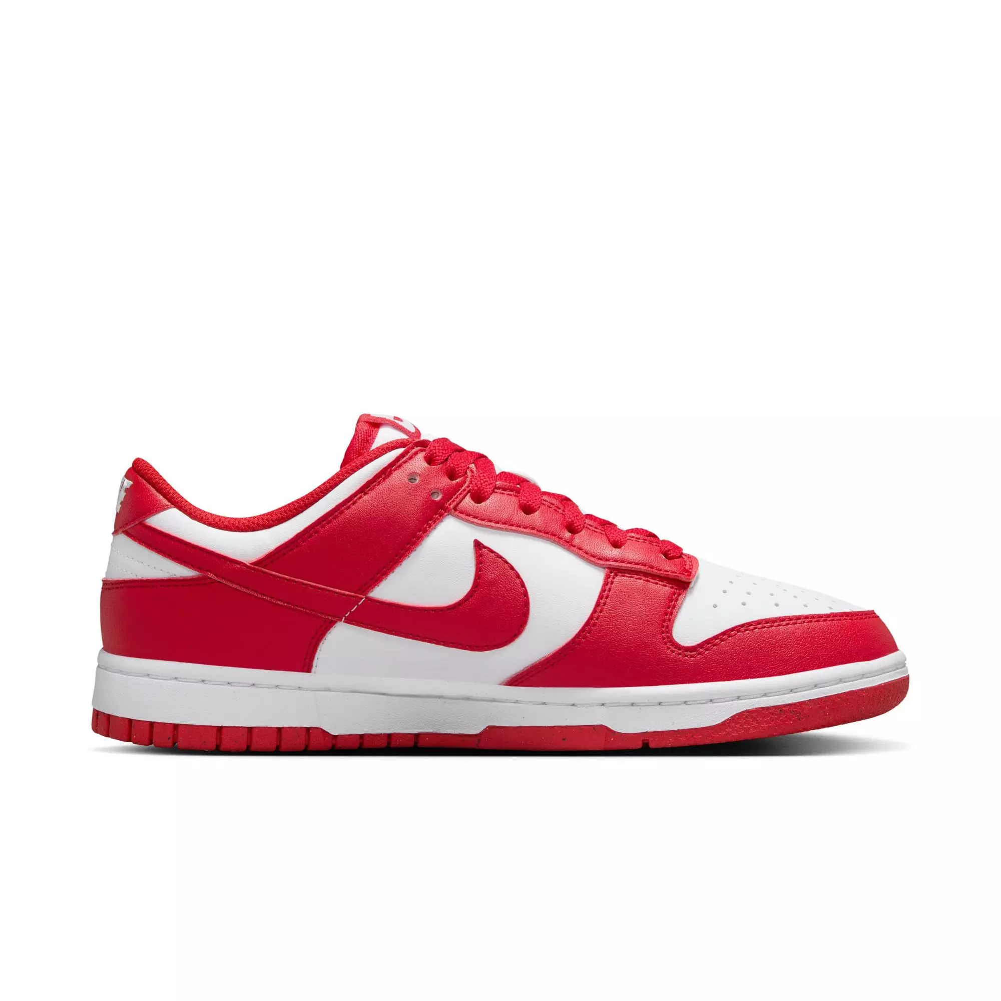Nike Dunk Low "White/University Red" Women's Shoe - WHITE/RED