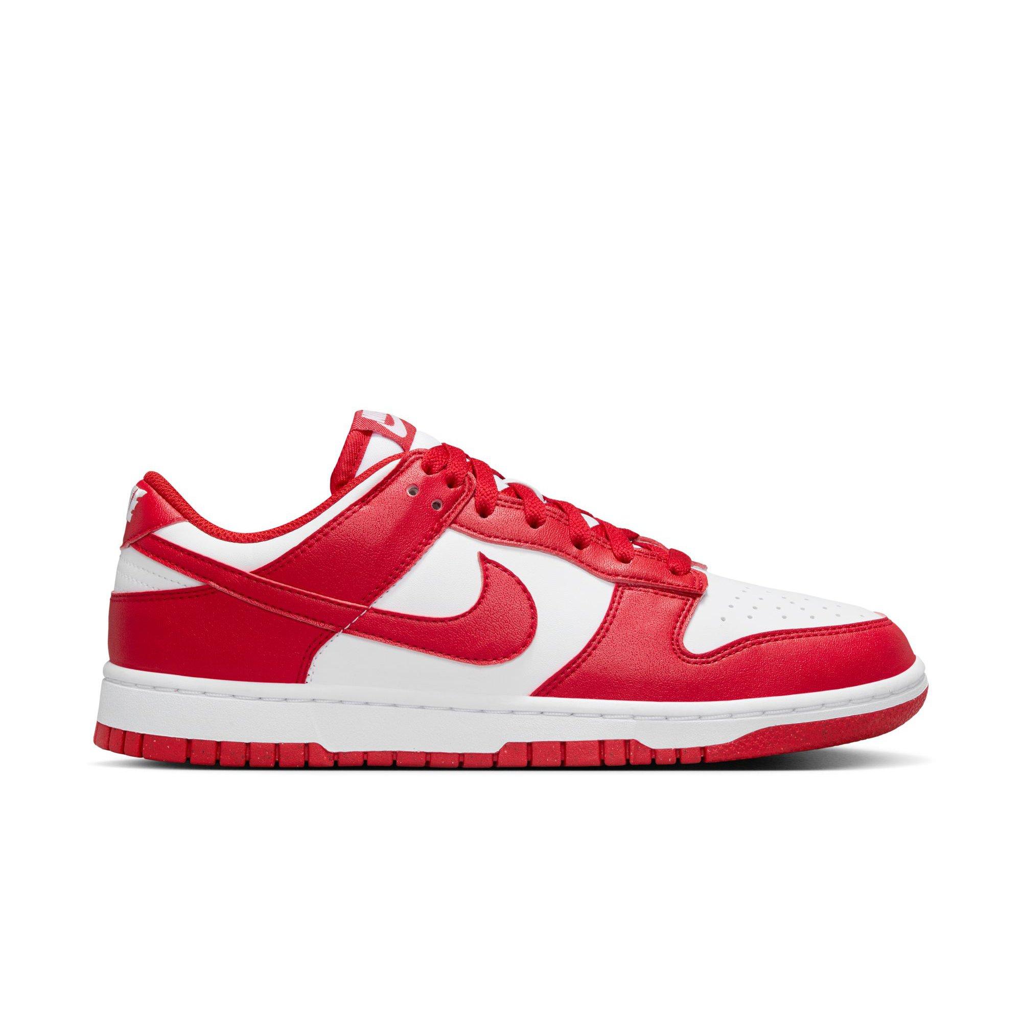 Nike Dunk Low "White/University Red" Women's Shoe