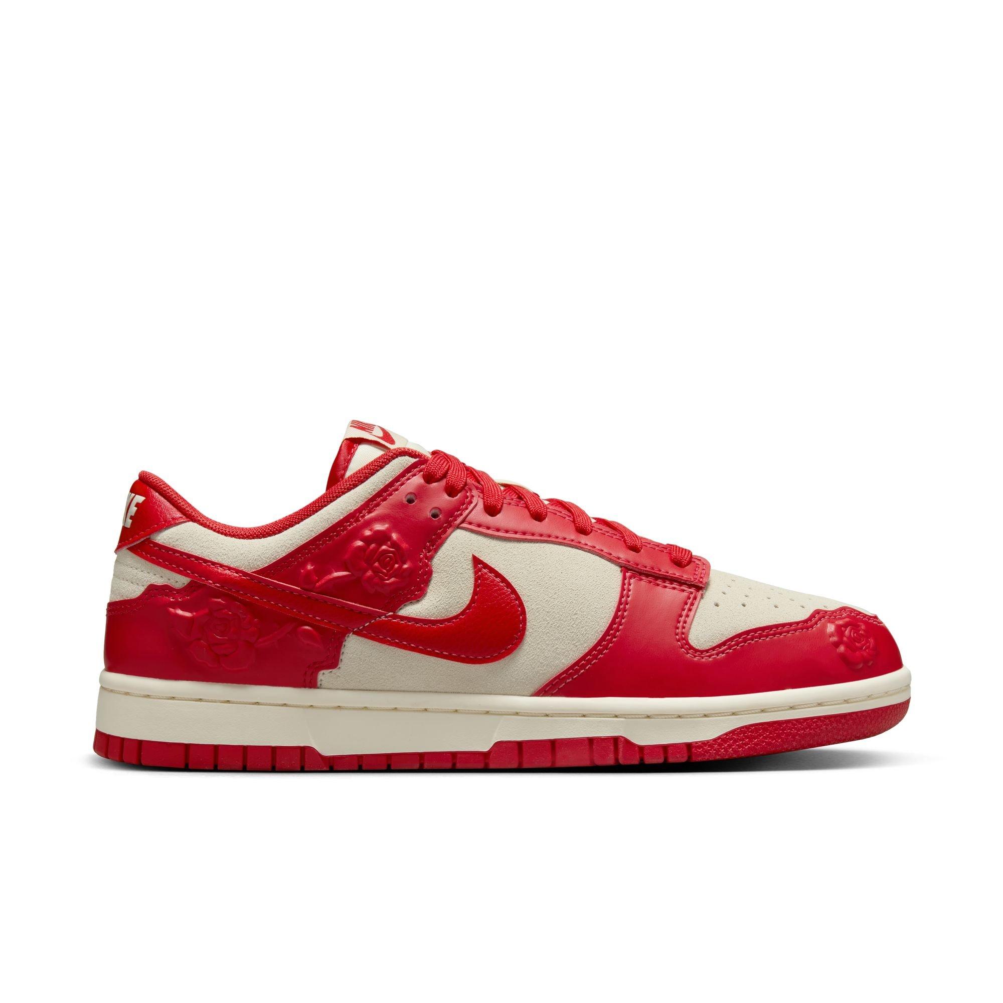 Nike Dunk Low "Roses" Women's Shoe - COCONUT MILK/UNIVERSITY RED/PALE IVORY