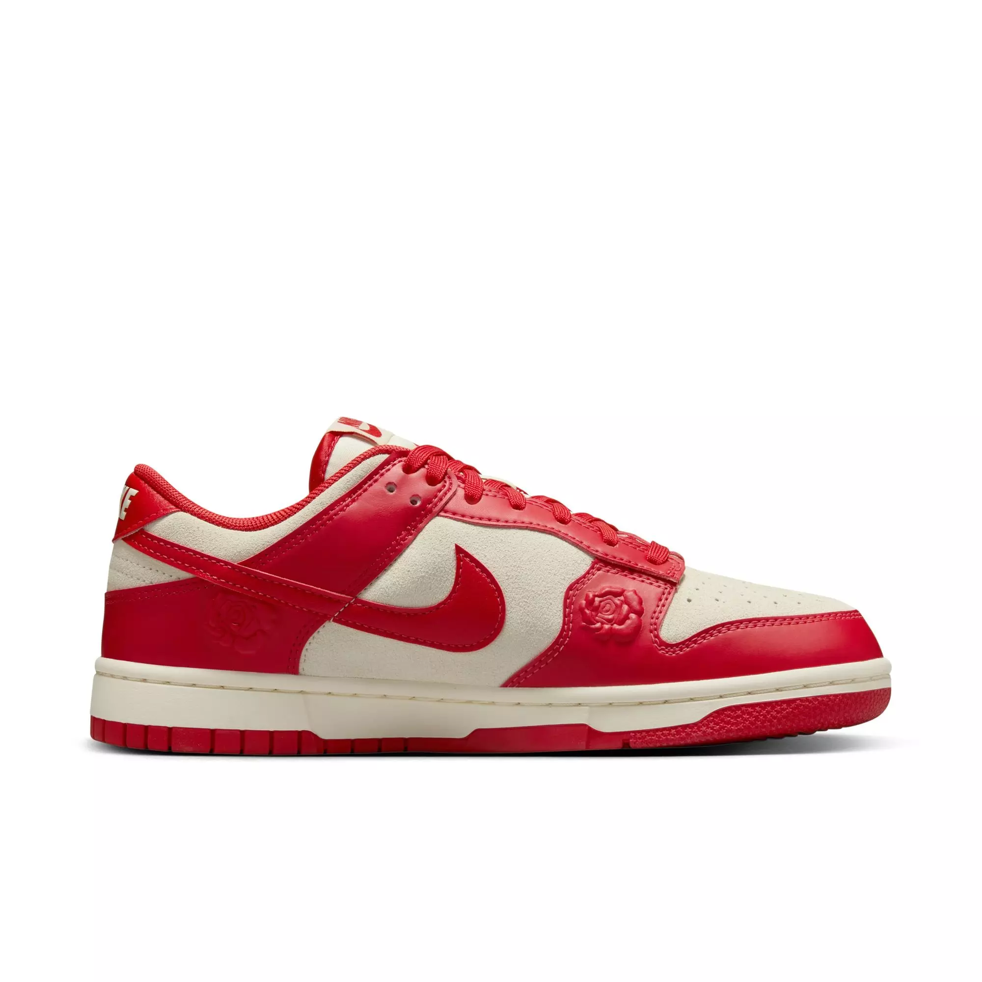 Nike Dunk Low "Roses" Women's Shoe - COCONUT MILK/UNIVERSITY RED/PALE IVORY