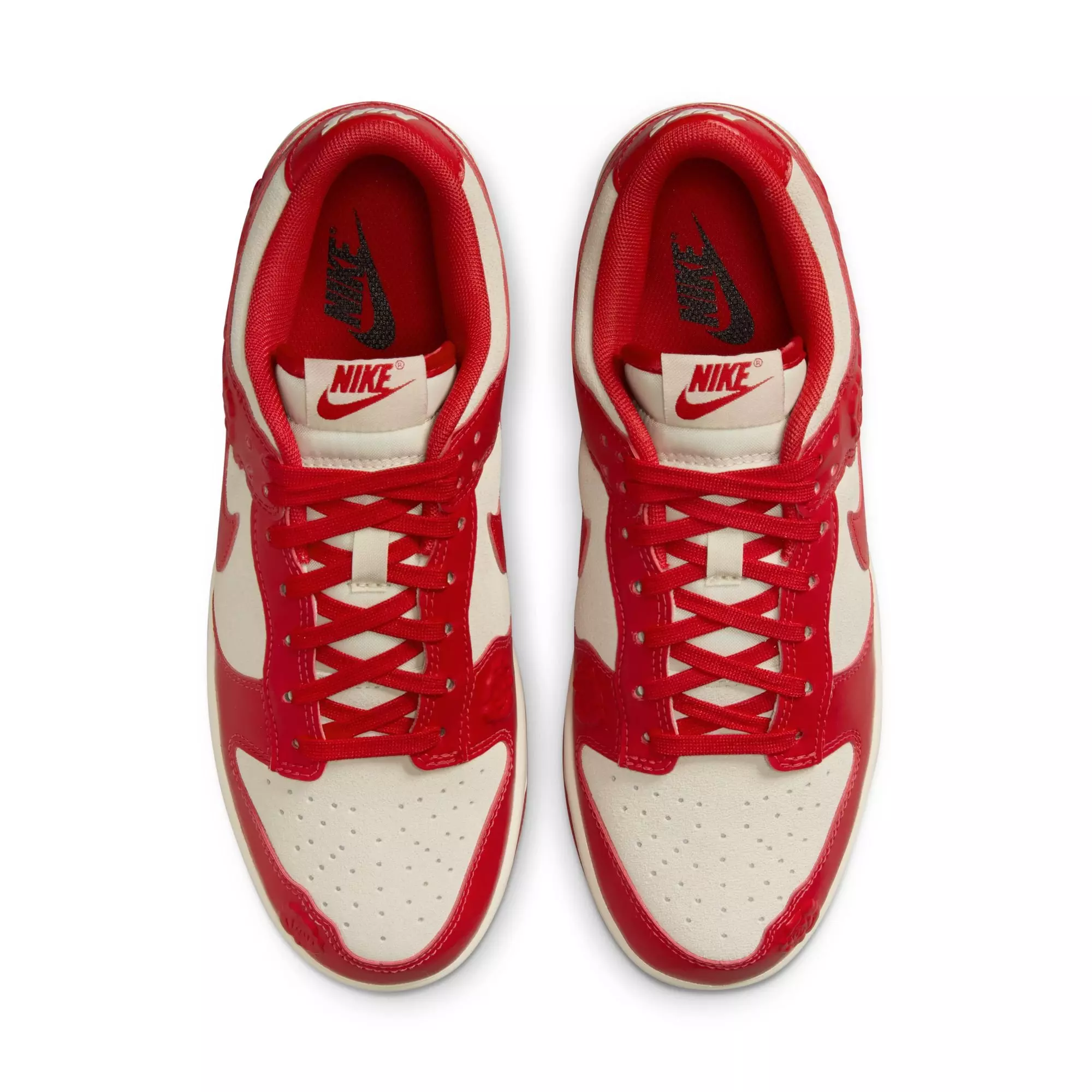 Nike Dunk Low "Roses" Women's Shoe - COCONUT MILK/UNIVERSITY RED/PALE IVORY
