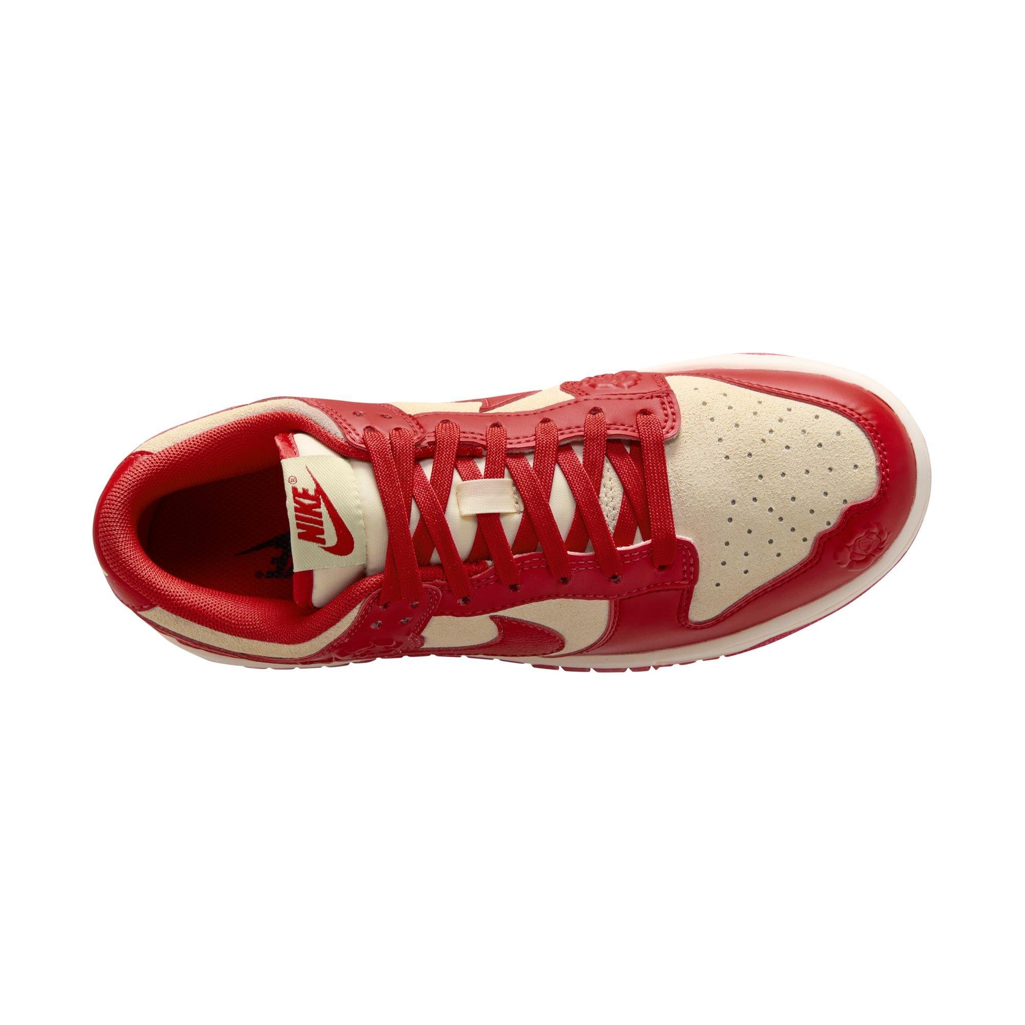 Nike Dunk Low Women's Casual Low Top Shoe Red/Ivory