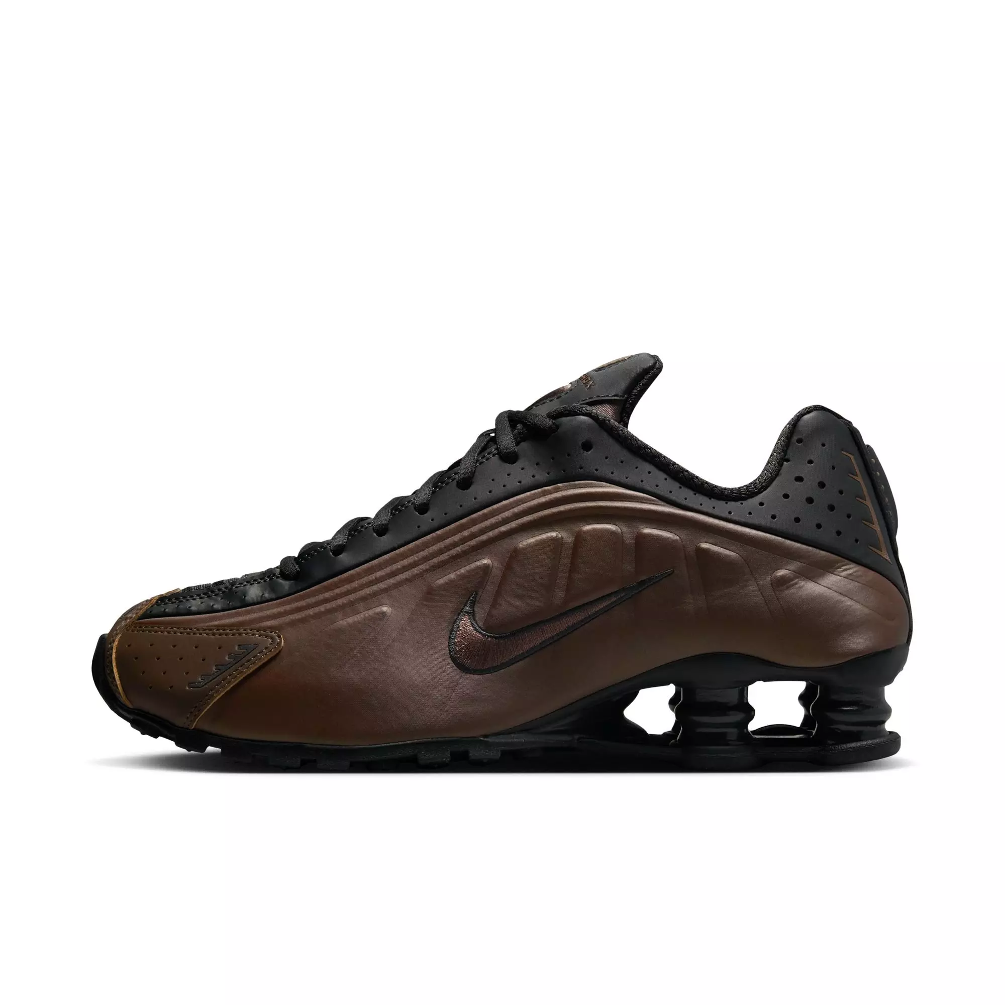 Nike Shox R4 "Off Noir/Ironstone" Women's Shoe - BLACK/GREY