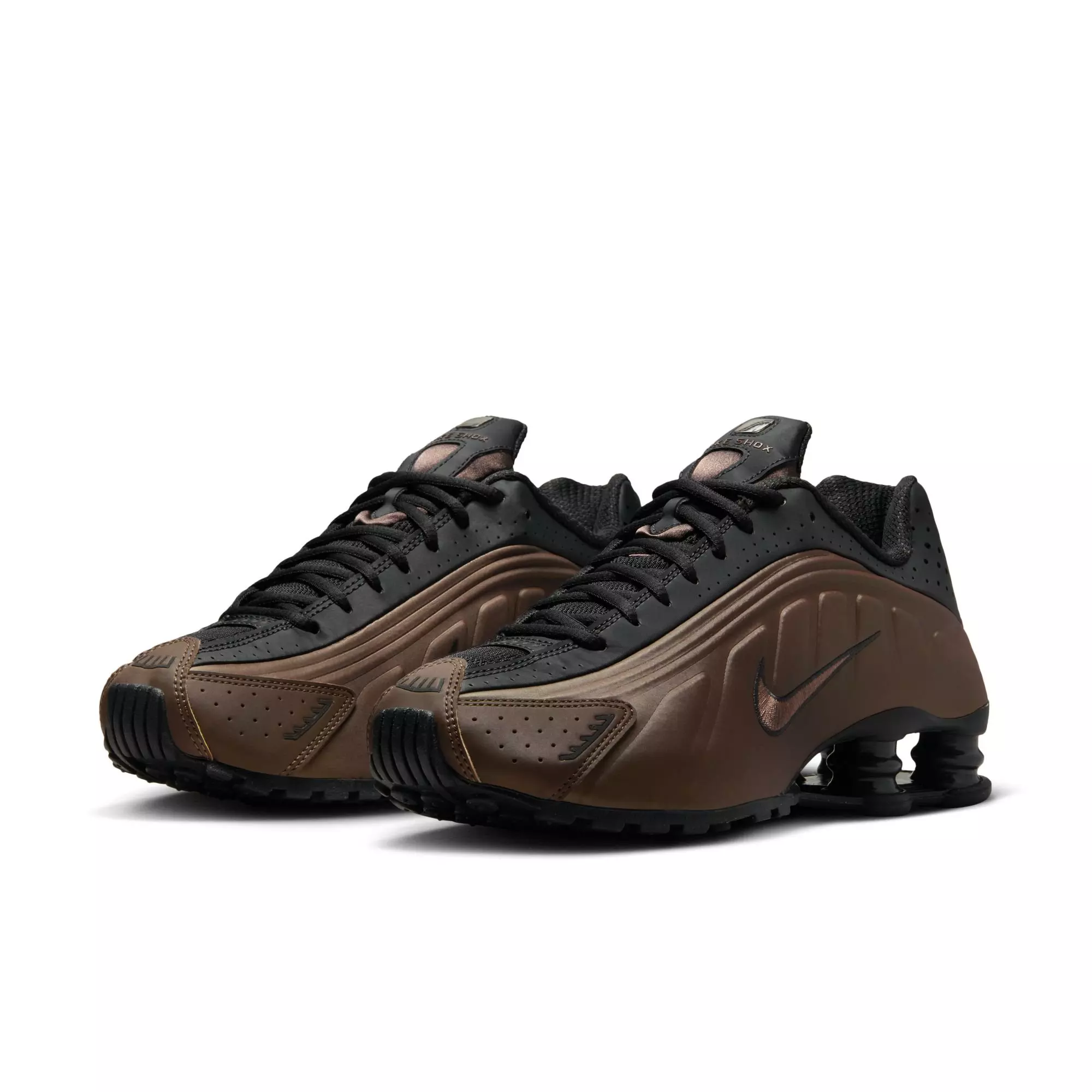 Nike Shox R4 "Off Noir/Ironstone" Women's Shoe - BLACK/GREY