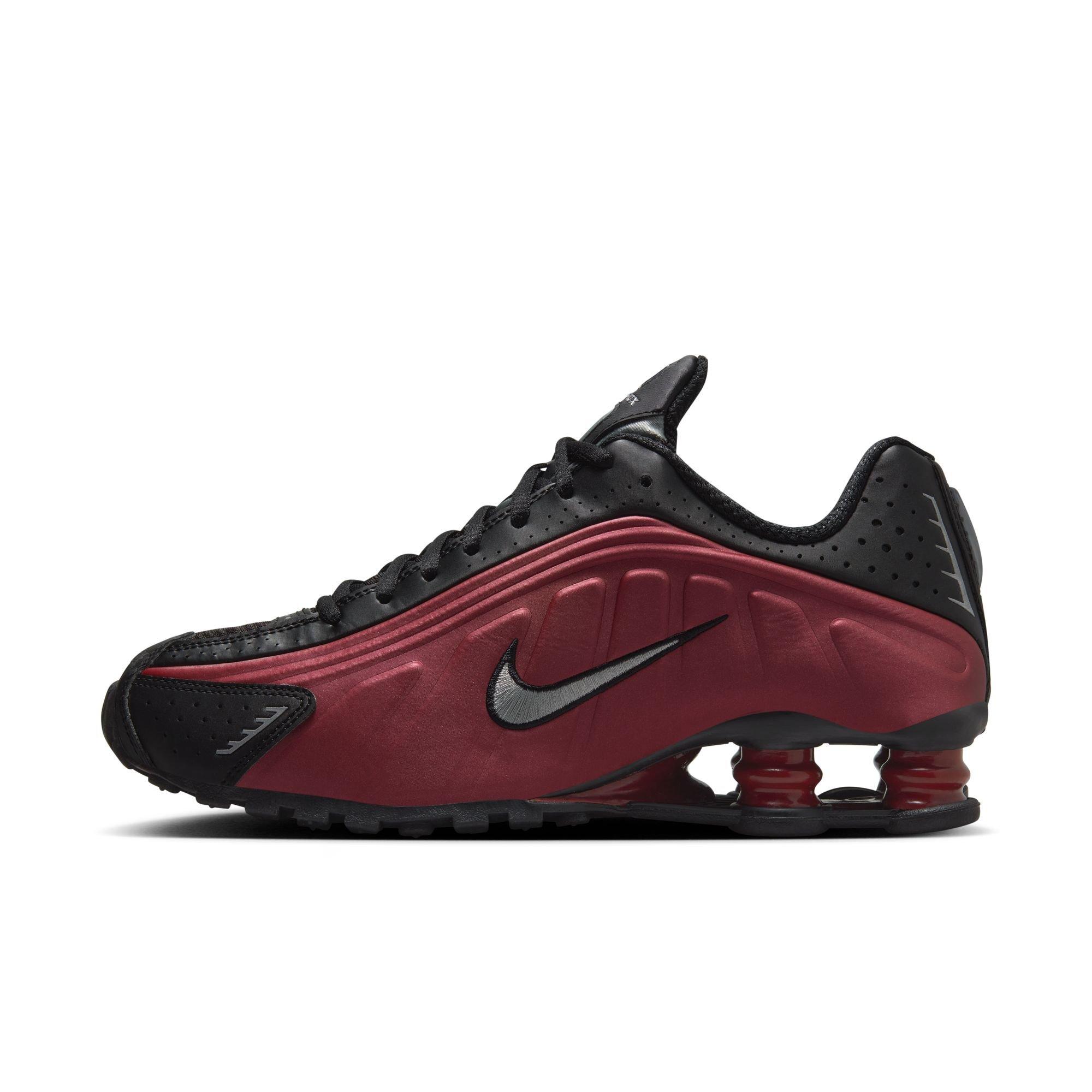 Nike Shox R4 "Black/Metallic Silver/Team Red" Women's Shoe - BLACK/RED Thumbnail View 3