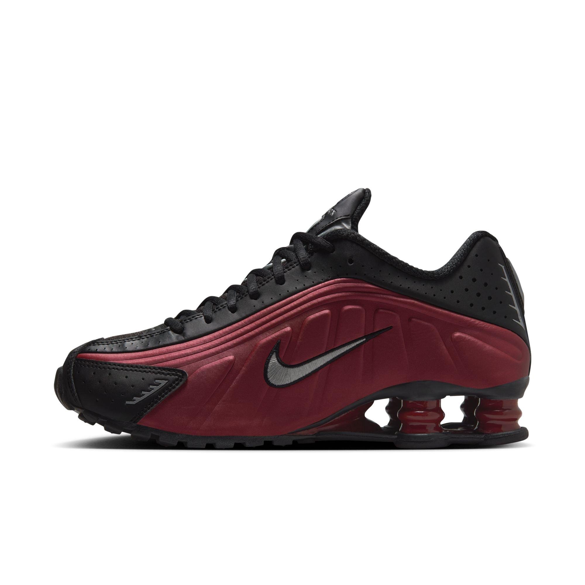 Nike Shox R4 "Black/Metallic Silver/Team Red" Women's Shoe - BLACK/RED Thumbnail View 4