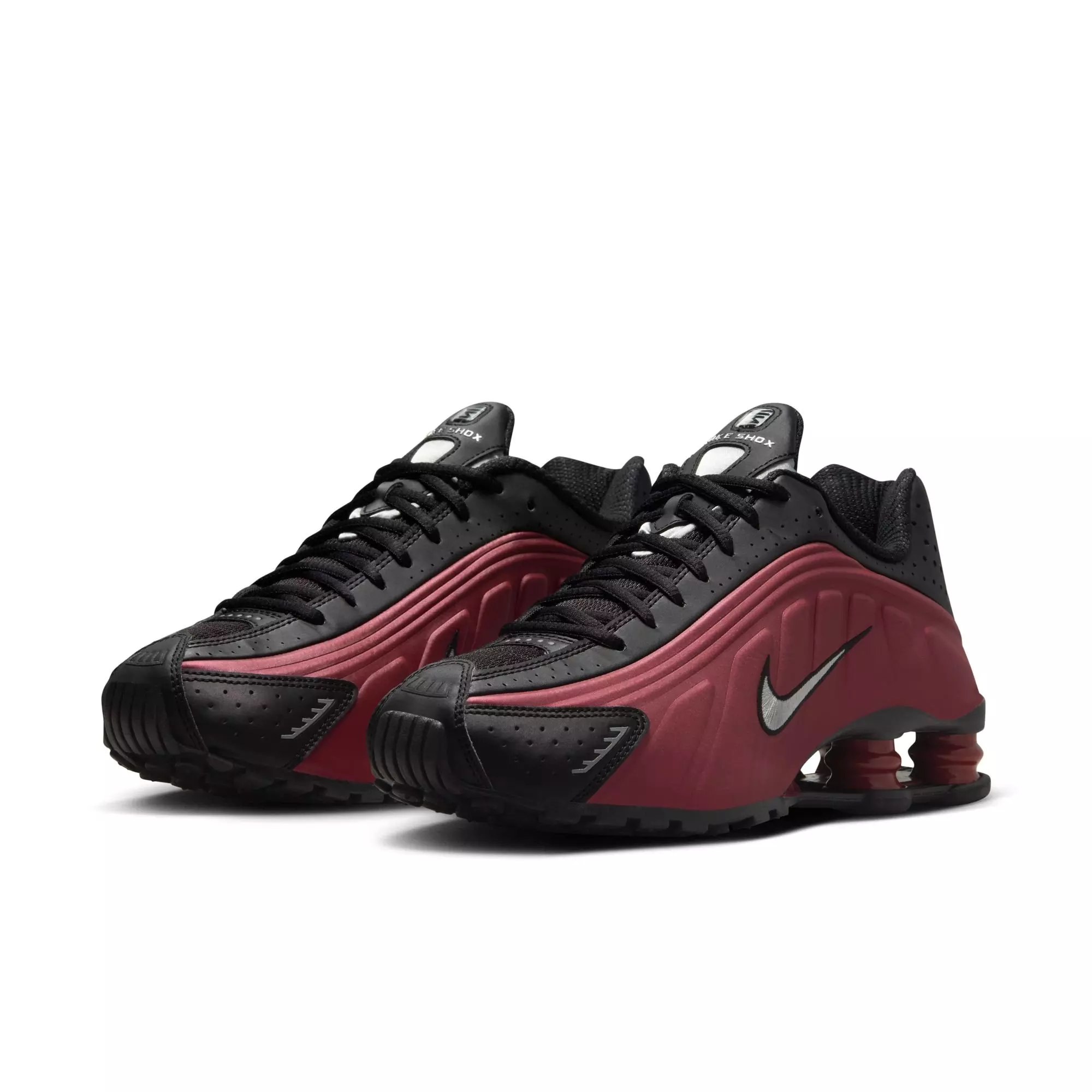 Nike Shox R4 "Black/Metallic Silver/Team Red" Women's Shoe - BLACK/RED