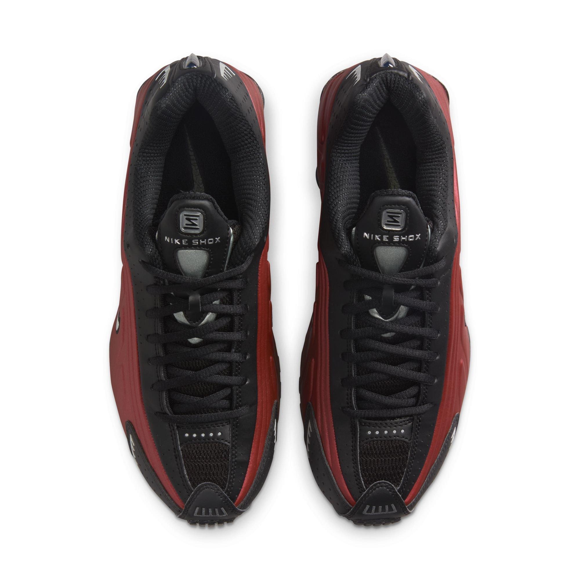 Nike Shox R4 "Black/Metallic Silver/Team Red" Women's Shoe - BLACK/RED Thumbnail View 6