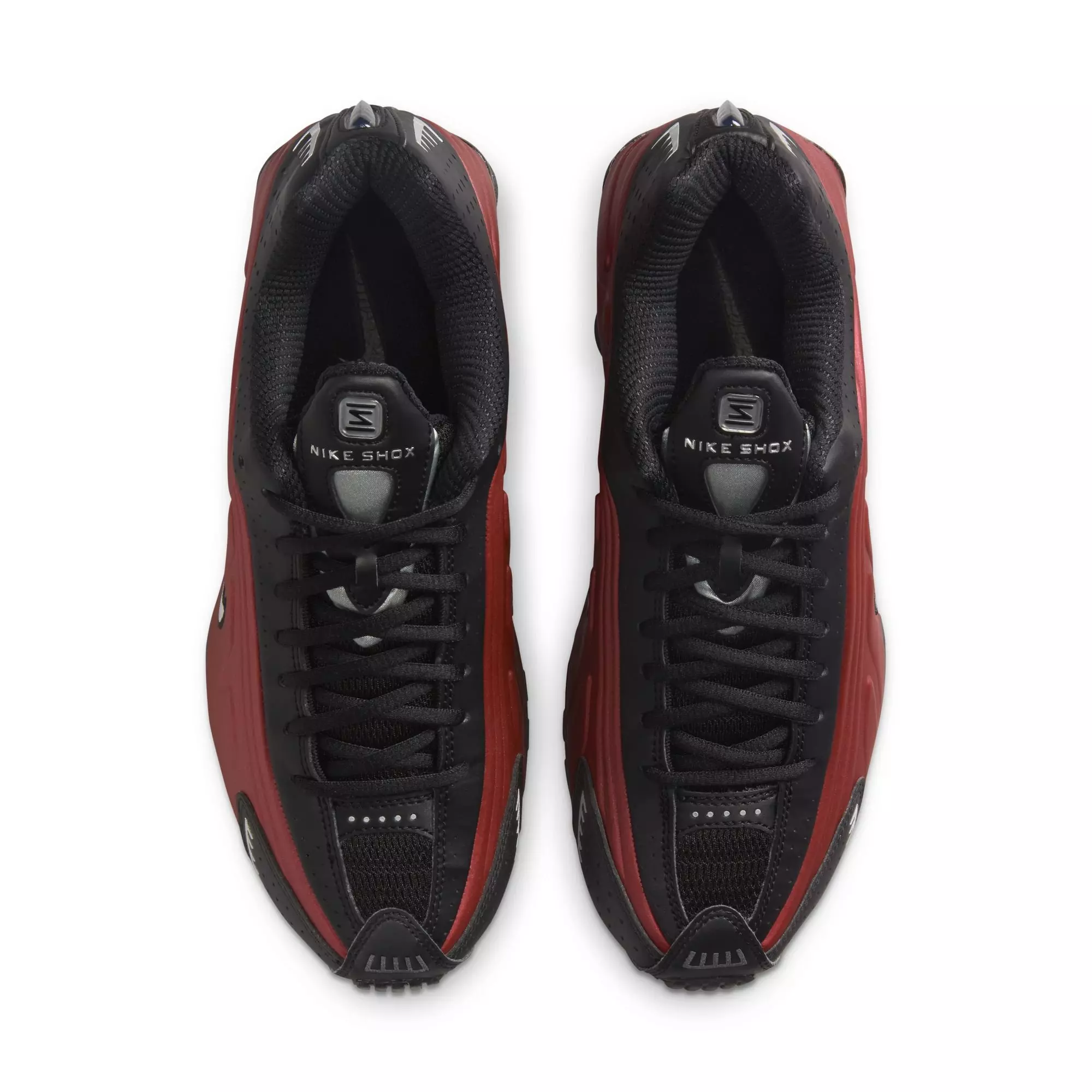 Nike Shox R4 "Black/Metallic Silver/Team Red" Women's Shoe - BLACK/RED