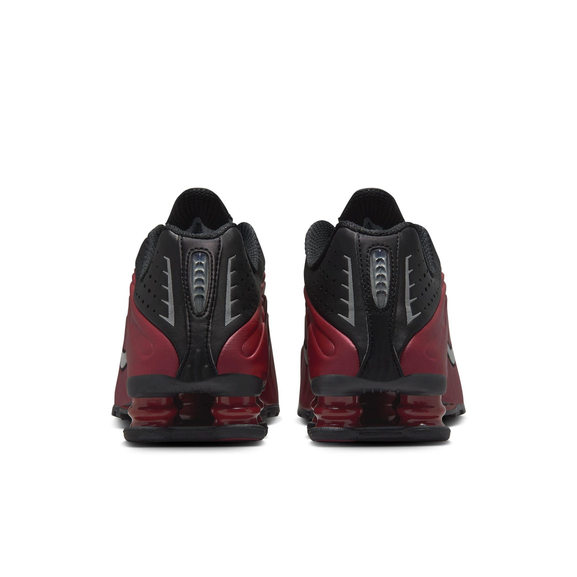 Nike Shox R4 "Black/Metallic Silver/Team Red" Women's Shoe - BLACK/RED Thumbnail View 7