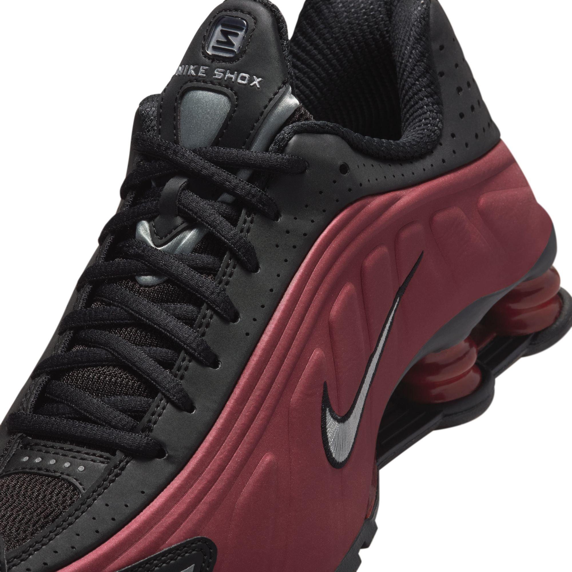 Nike Shox R4 "Black/Metallic Silver/Team Red" Women's Shoe - BLACK/RED Thumbnail View 10