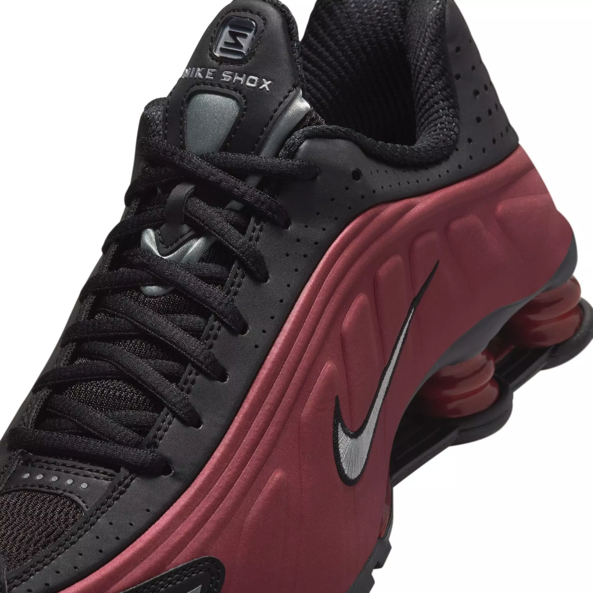 Nike Shox R4 "Black/Metallic Silver/Team Red" Women's Shoe - BLACK/RED