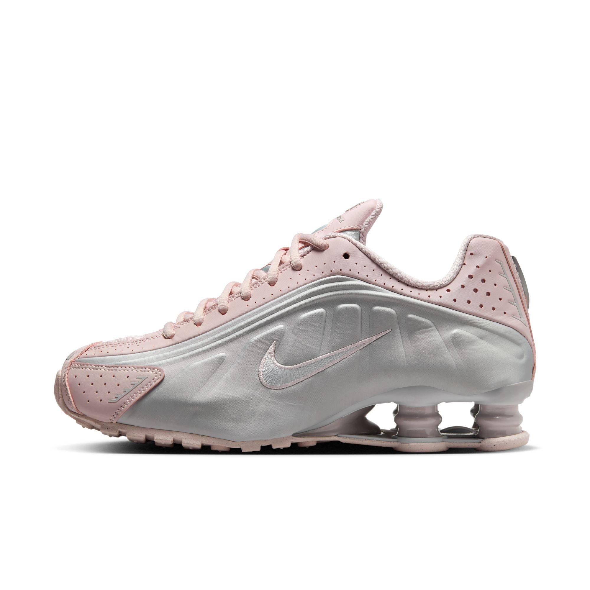 Nike Shox R4 "Barely Rose/Mtlc Platinum" Women's Shoe - ROSE Thumbnail View 3