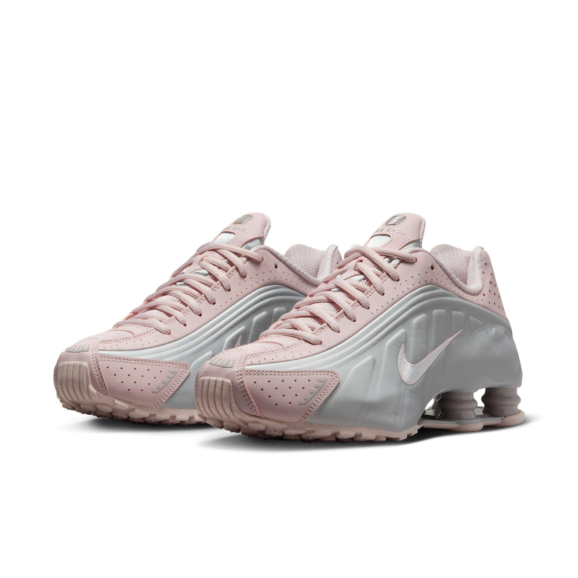 Nike Shox R4 "Barely Rose/Mtlc Platinum" Women's Shoe - ROSE Thumbnail View 5