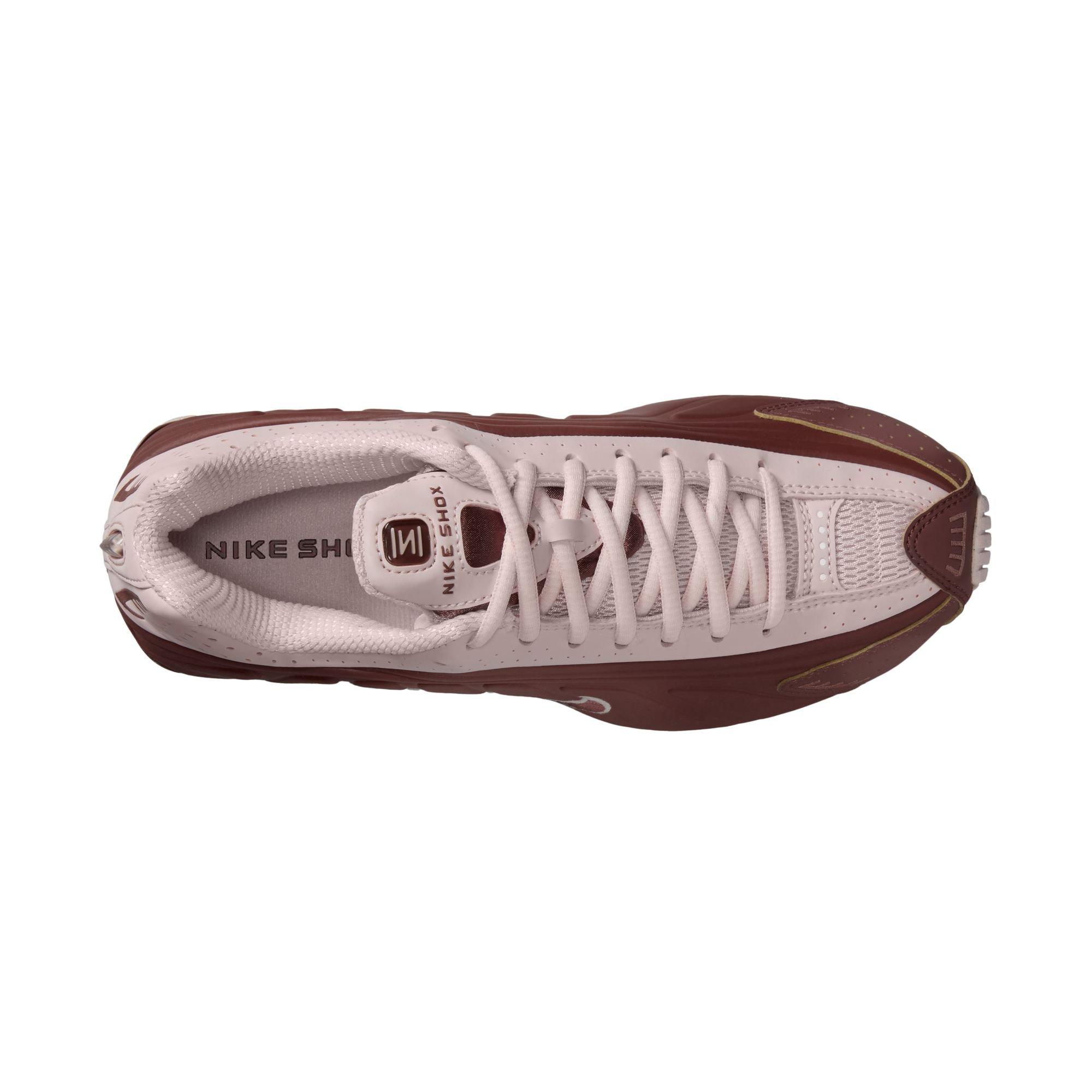 Nike Shox R4 "Barely Rose/Mtlc Platinum" Women's Shoe - ROSE Thumbnail View 8