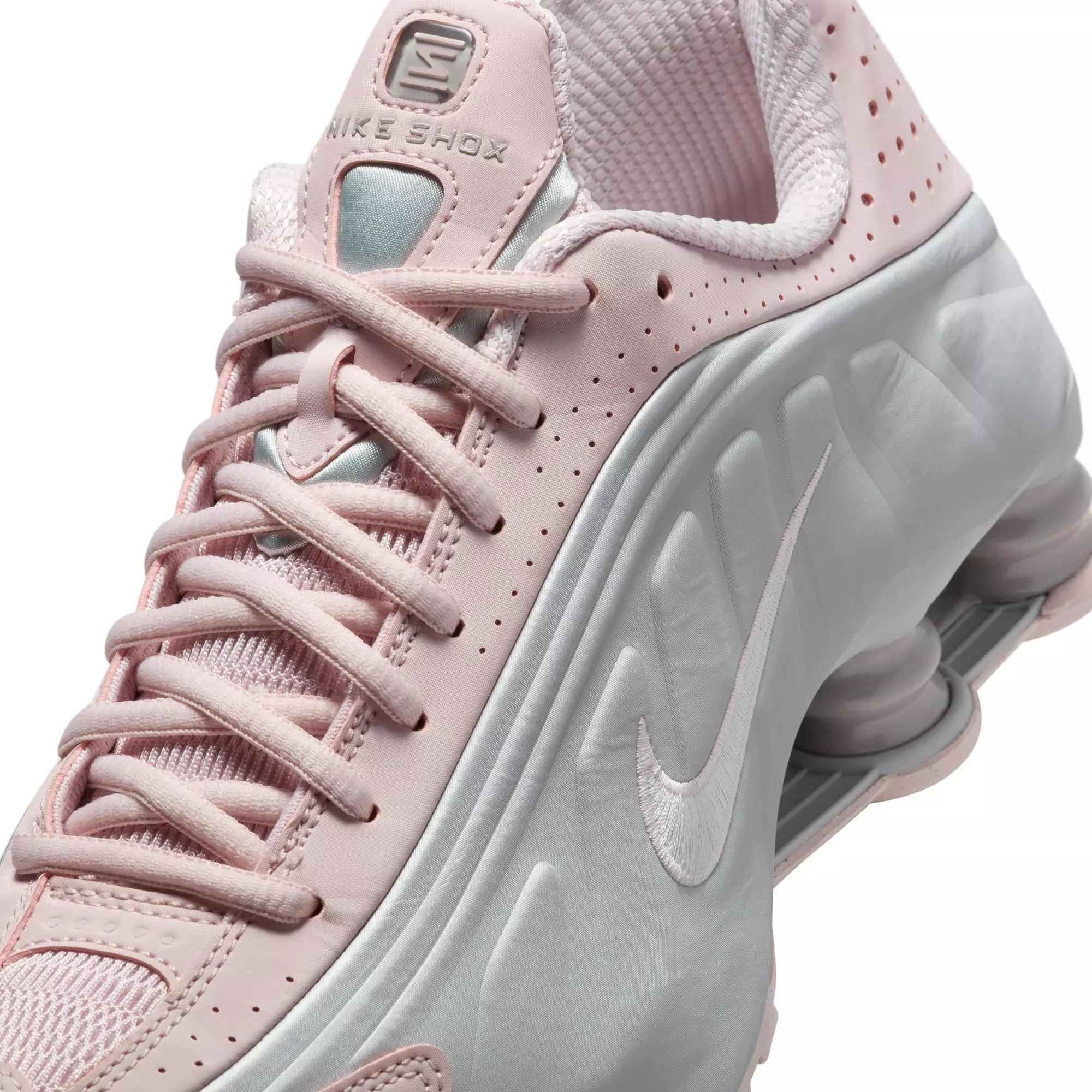 Nike Shox R4 "Barely Rose/Mtlc Platinum" Women's Shoe - ROSE