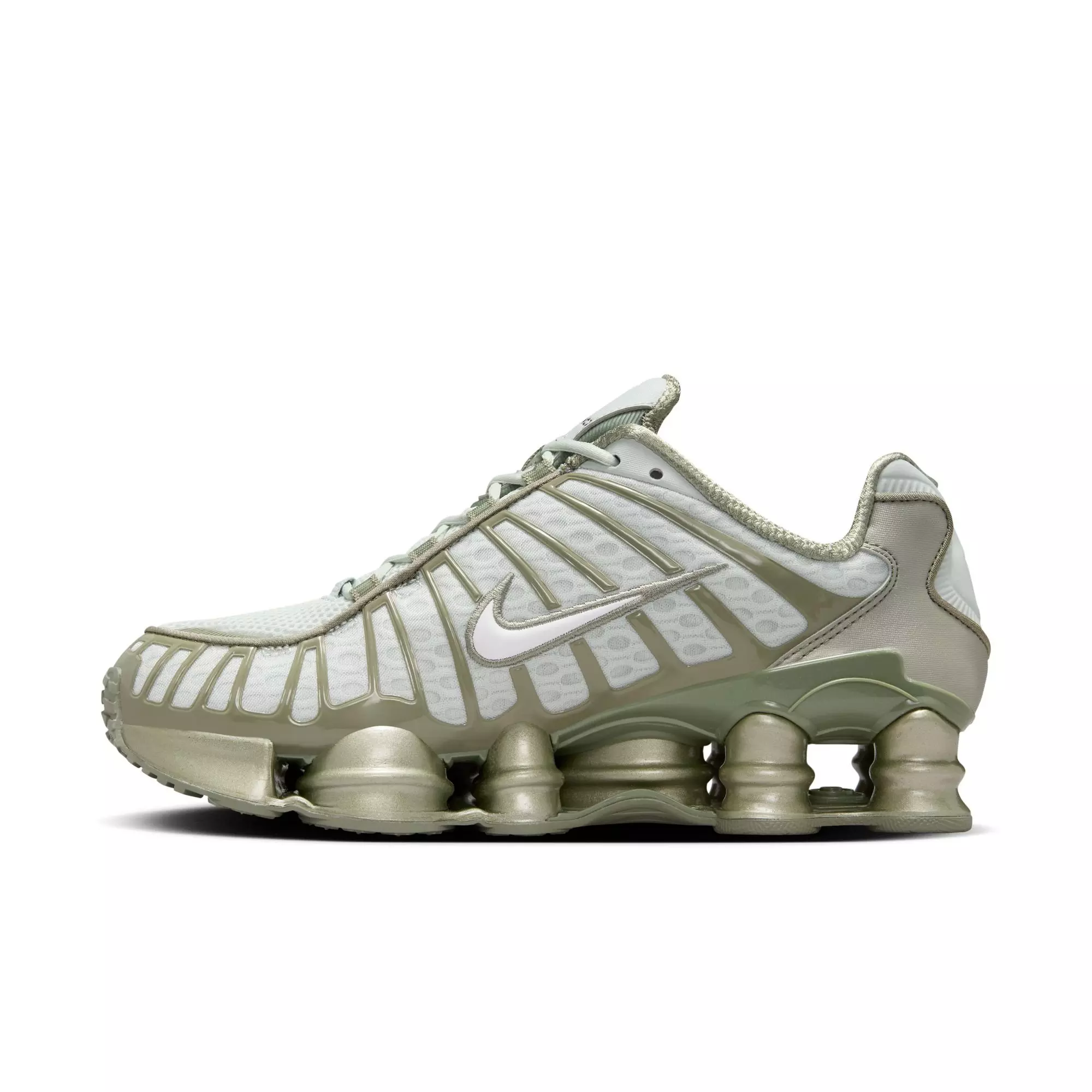 Nike Shox TL "Light Silver/White/Light Army" Women's Shoe
