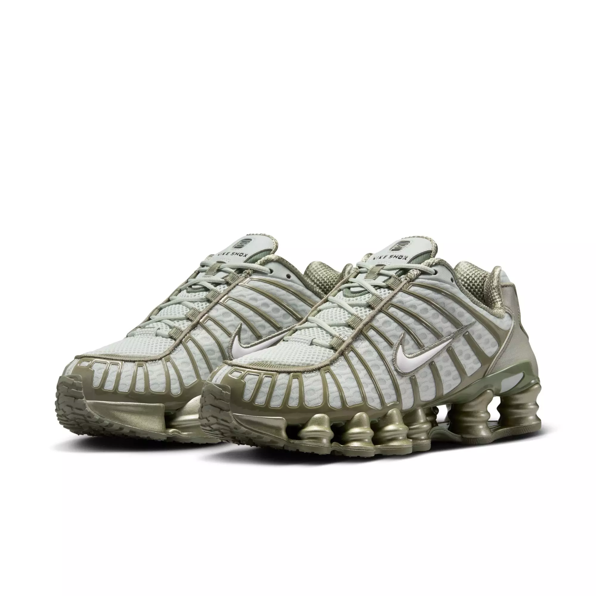 Nike Shox TL "Light Silver/White/Light Army" Women's Shoe