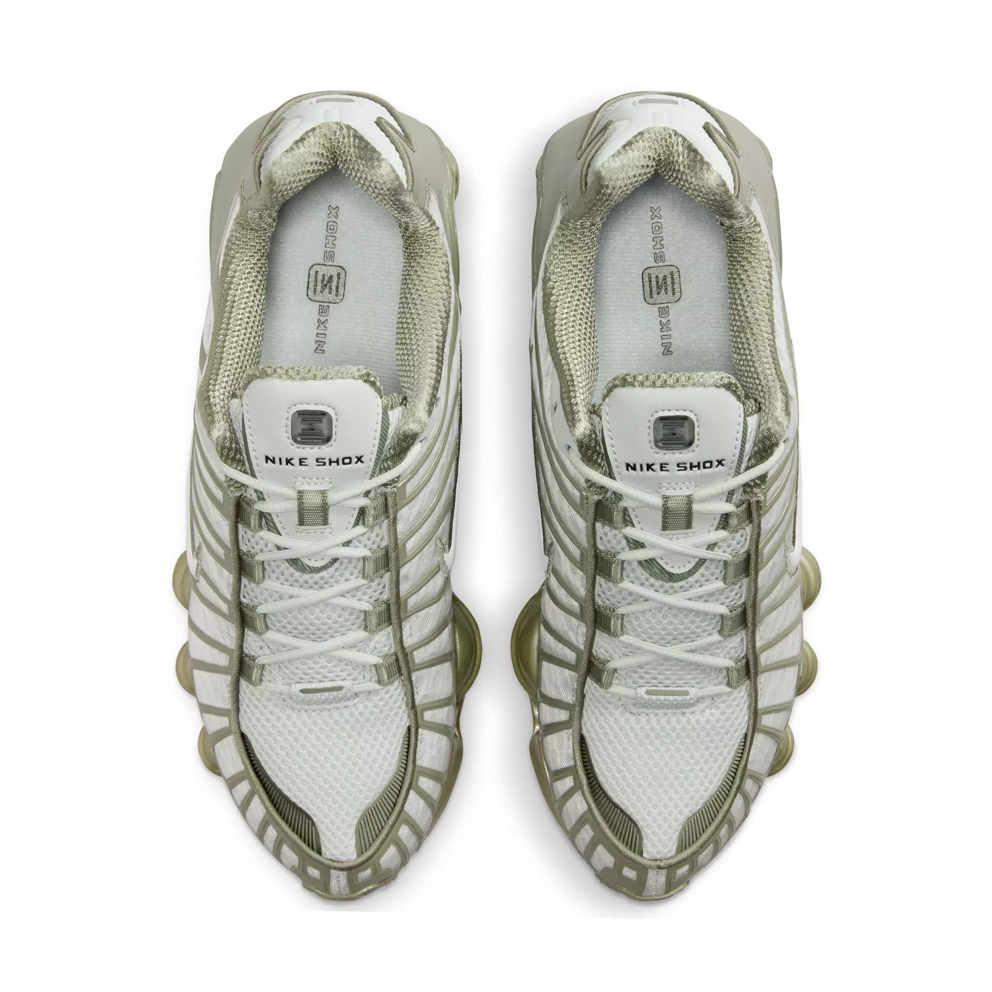 Nike Shox TL "Light Silver/White/Light Army" Women's Shoe - SILVER/GREEN
