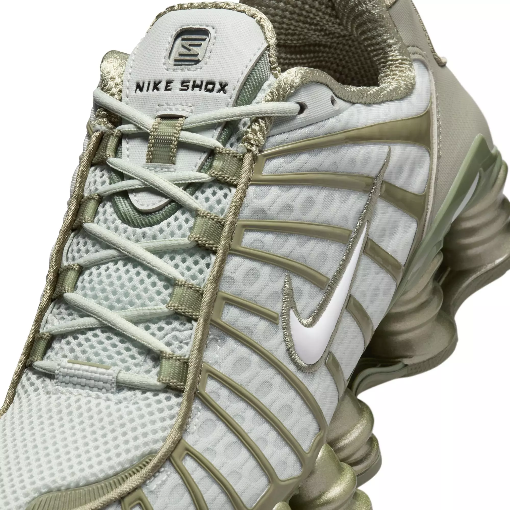 Nike Shox TL "Light Silver/White/Light Army" Women's Shoe - SILVER/GREEN